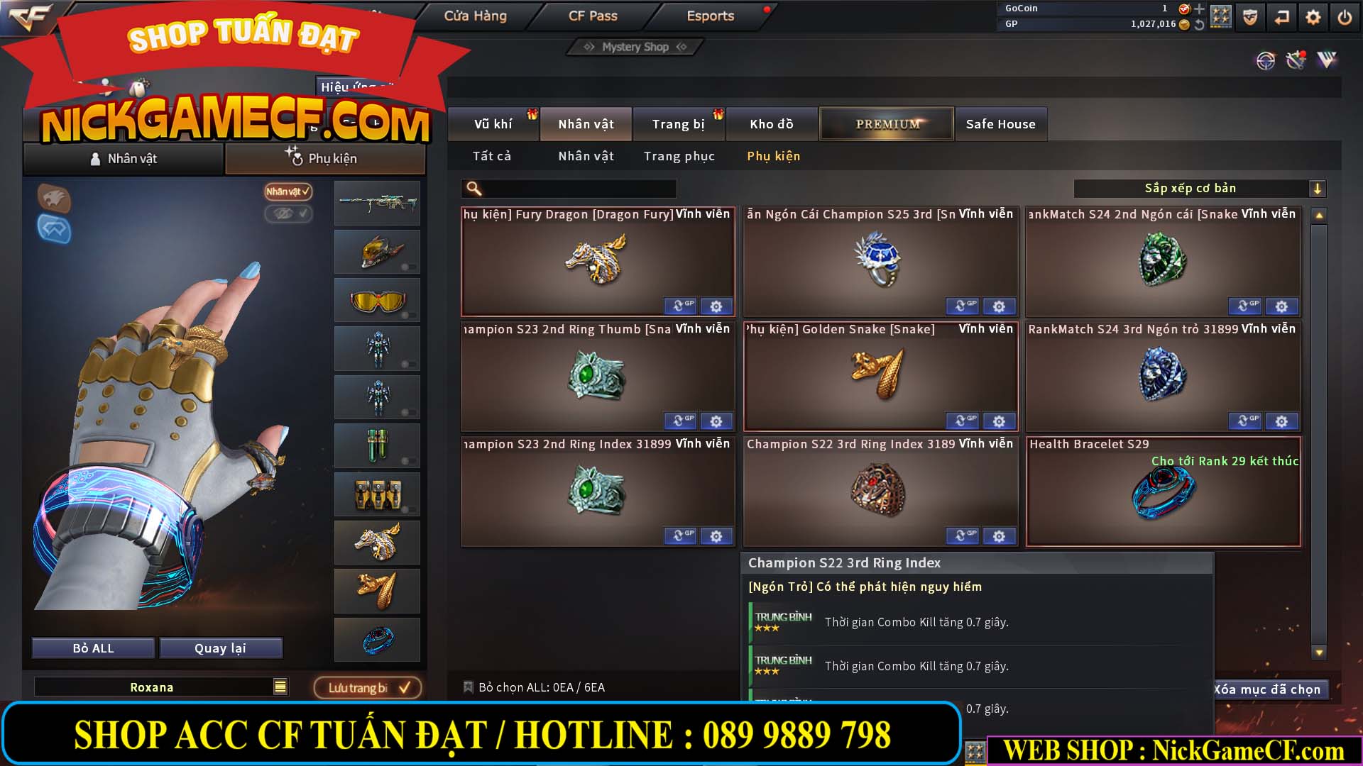 MÃ CF13691 - GIÁ : 3350K - CHIẾN C4 SIÊU XINH - 13 VIP - VIP5