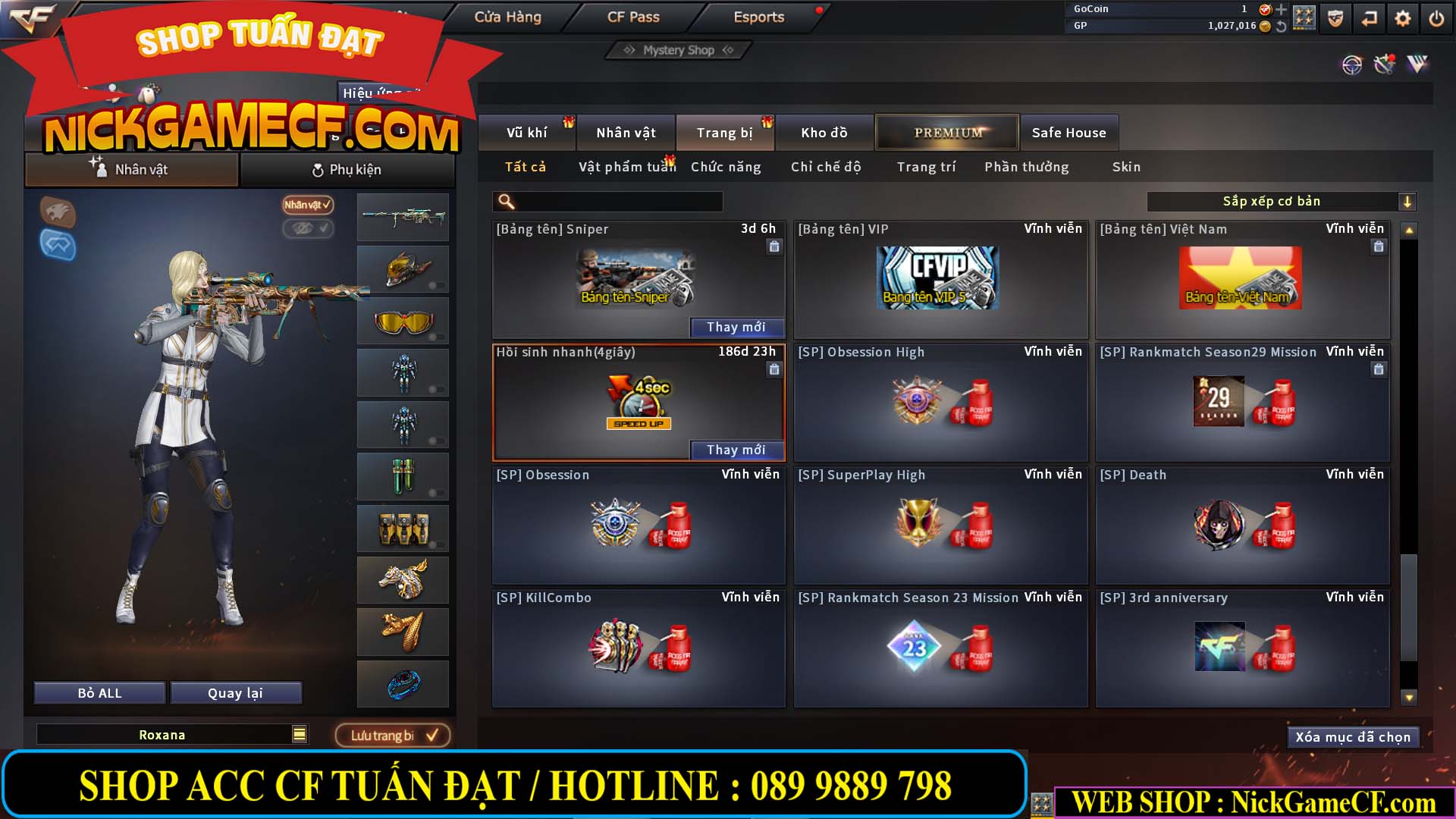 MÃ CF13691 - GIÁ : 3350K - CHIẾN C4 SIÊU XINH - 13 VIP - VIP5