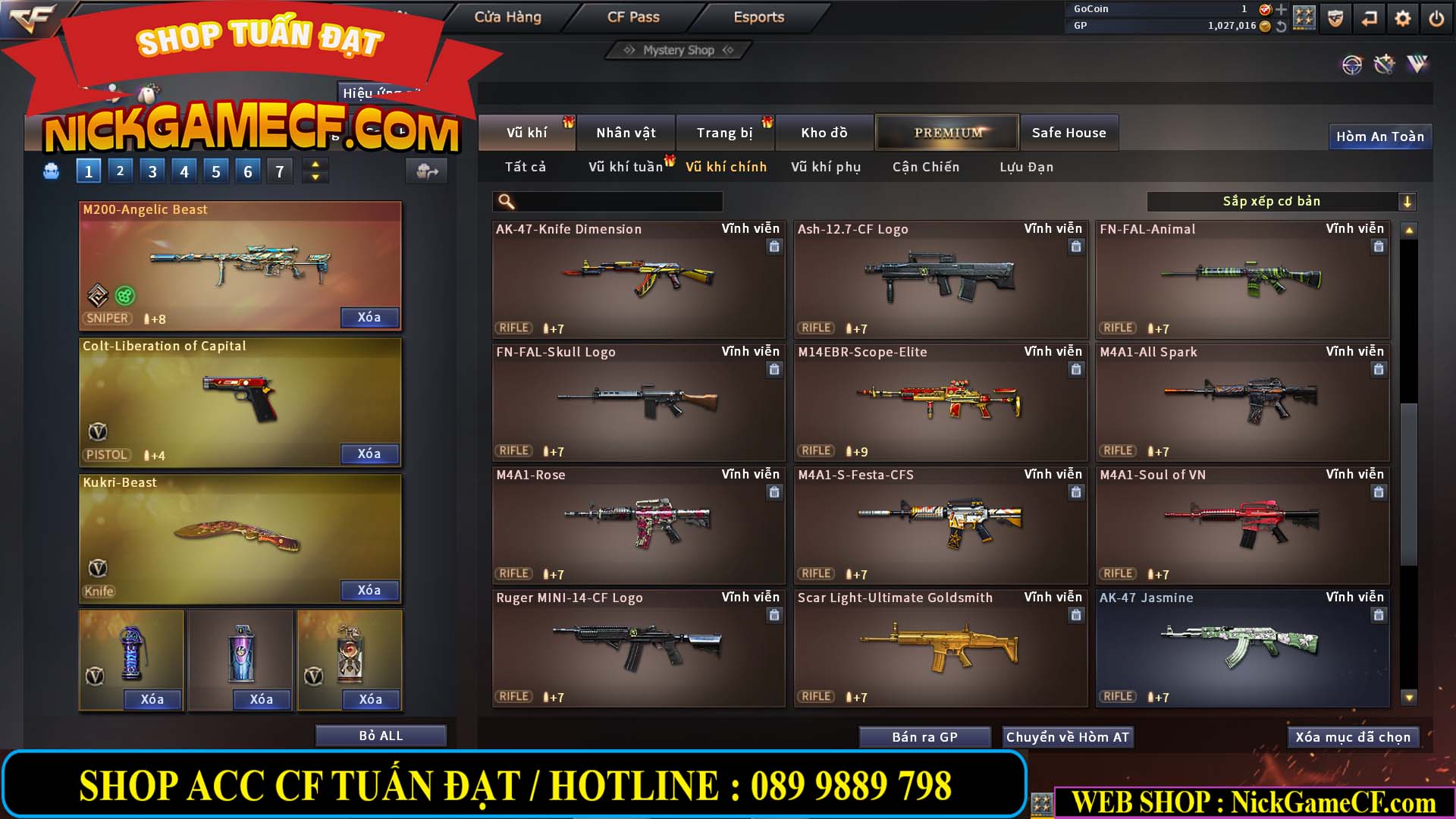 MÃ CF13691 - GIÁ : 3350K - CHIẾN C4 SIÊU XINH - 13 VIP - VIP5