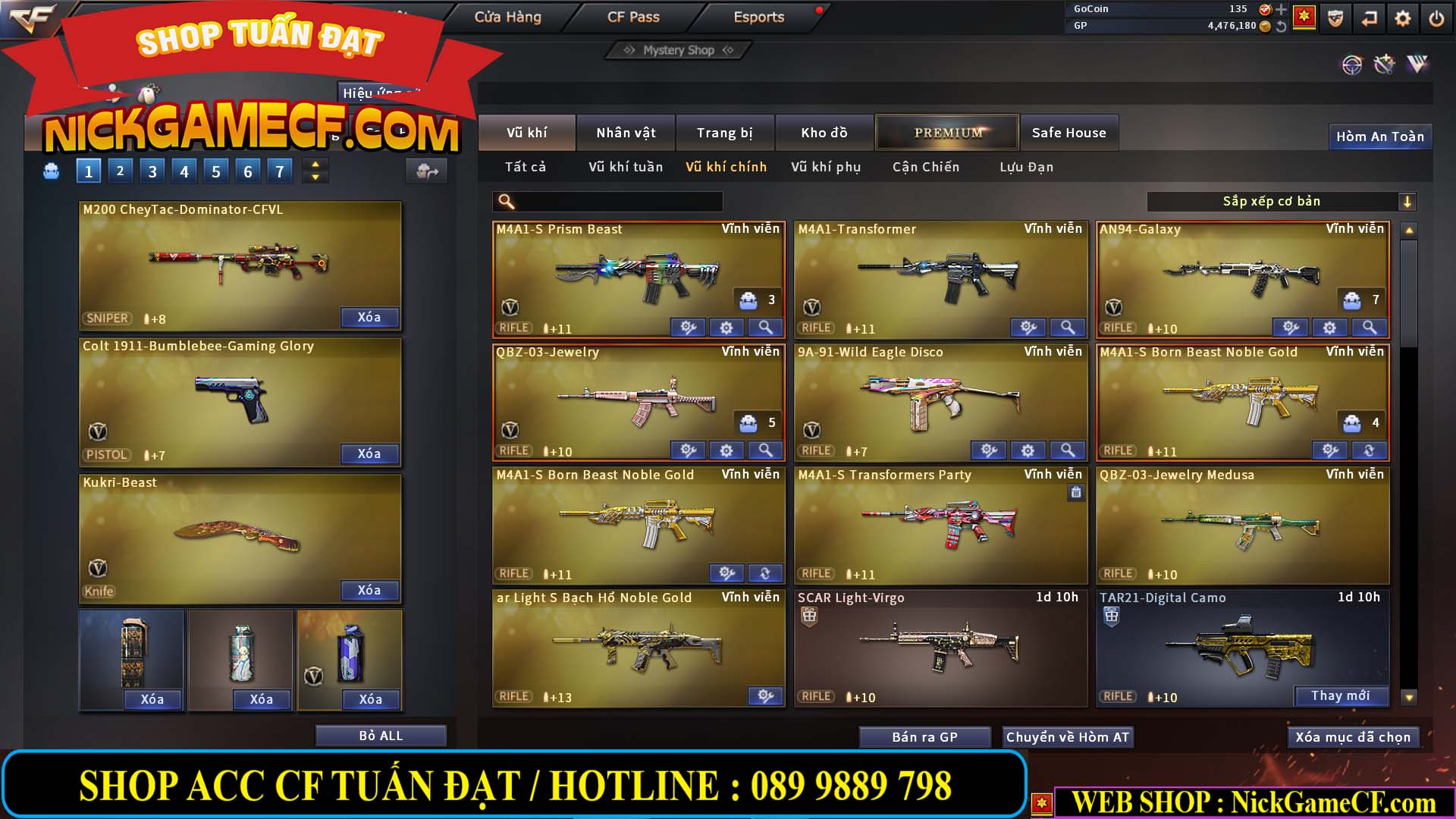 MÃ CF13739 - GIÁ : 2950K - CHUYÊN DF/CSC - 17 VIP - VIP4
