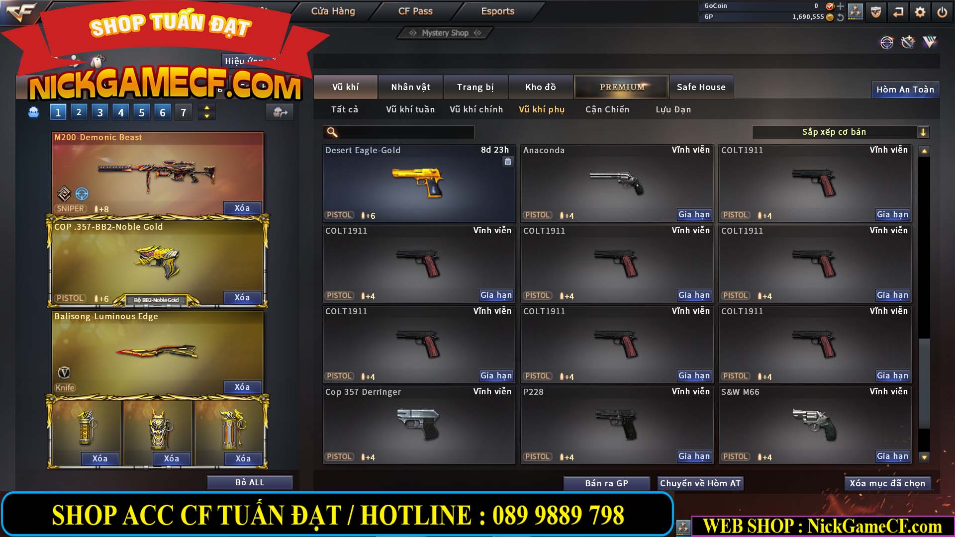 MÃ CF13753 - GIÁ : 4750K - CHIẾN C4 SIÊU HÓT - 22 VIP - VIP5