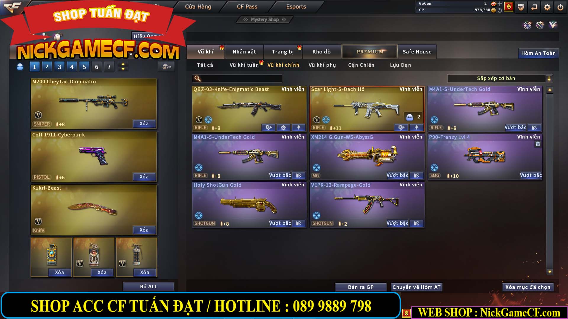 MÃ CF13765 - GIÁ : 3650K - CHIẾN C4 XỊN - ZOM THỦ - 29 VIP - VIP5