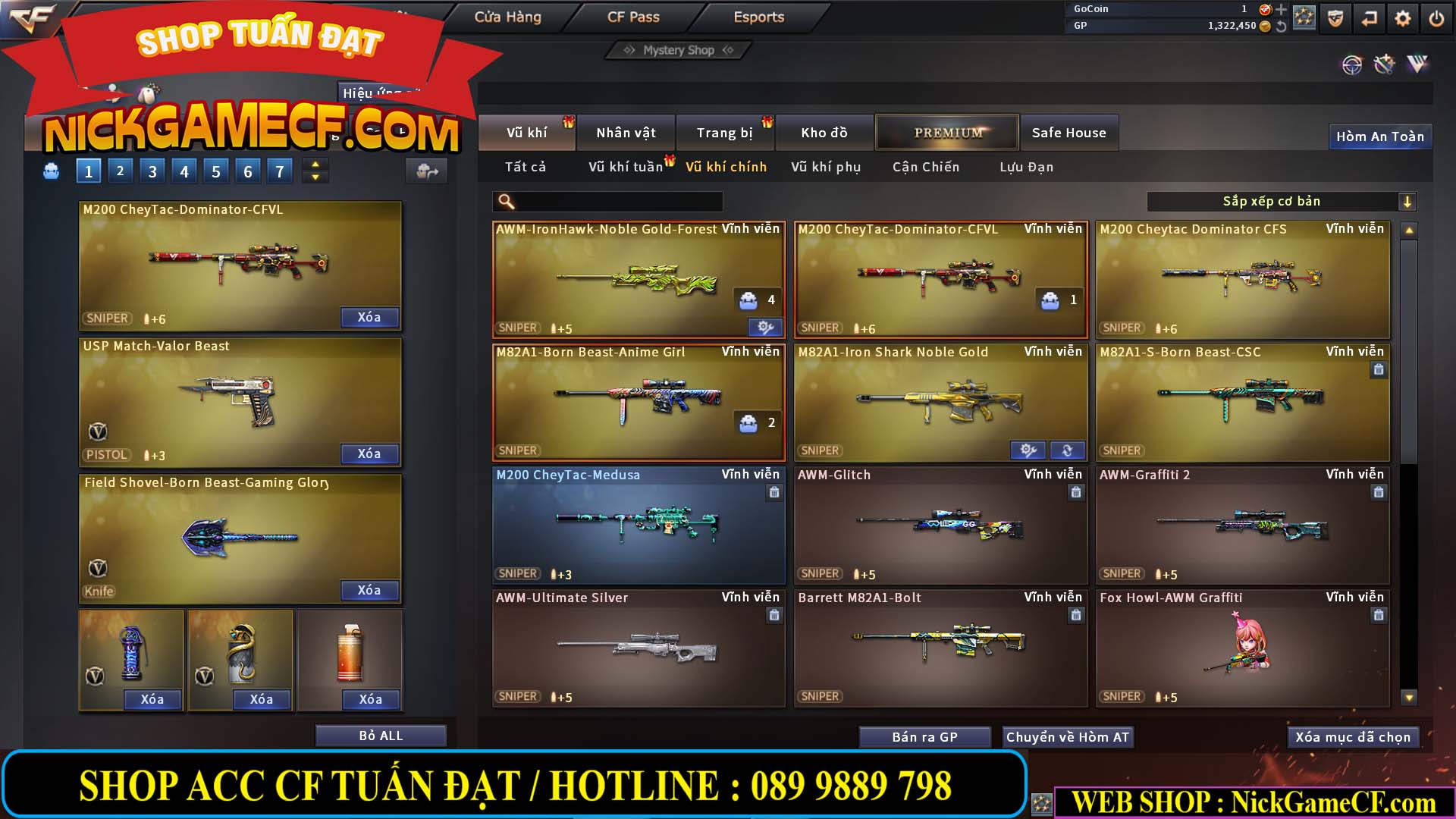 MÃ CF13769 - GIÁ : 1999K - CHIẾN C4 XINH - 16 VIP - GẦN VIP5