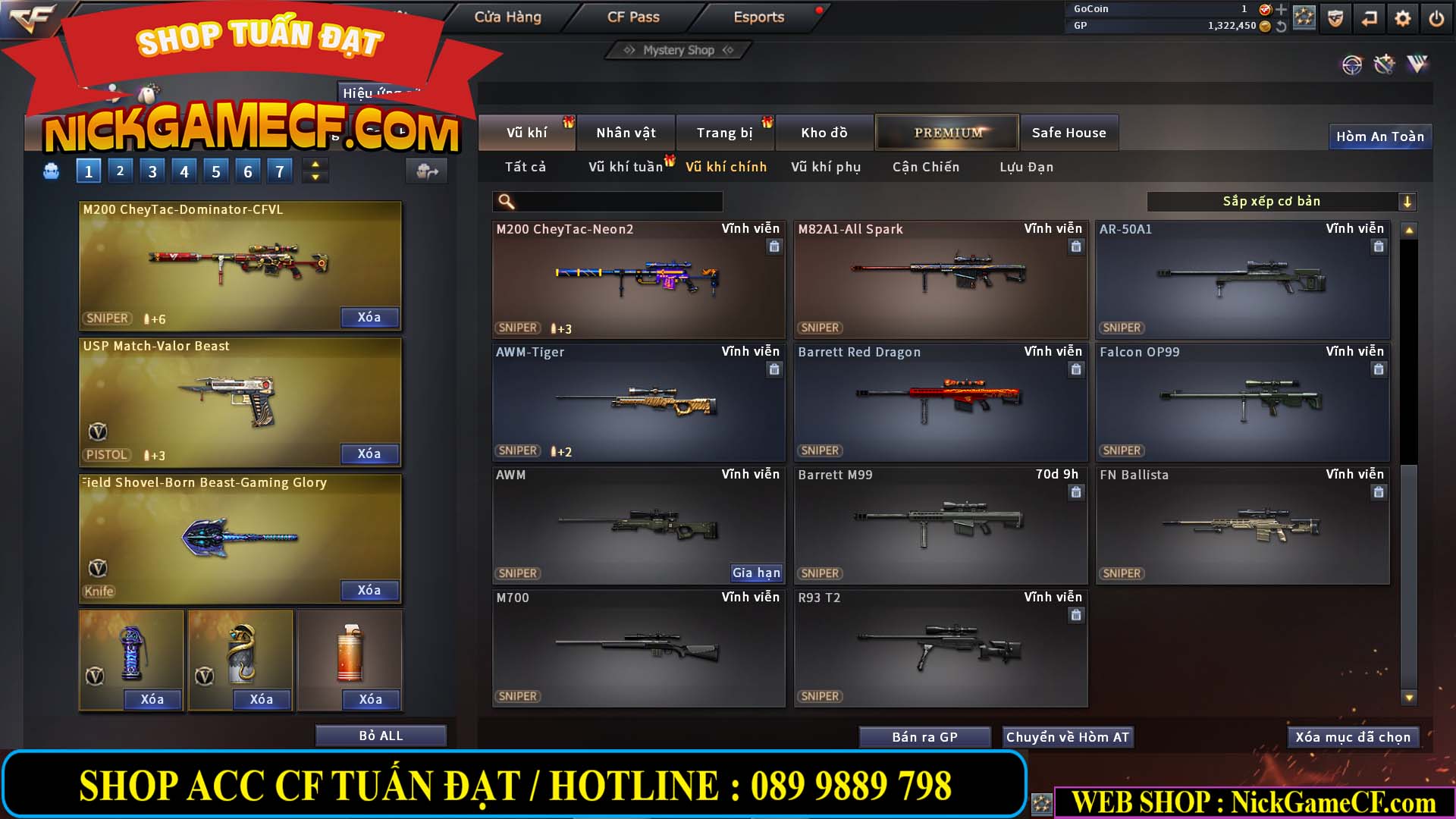 MÃ CF13769 - GIÁ : 1999K - CHIẾN C4 XINH - 16 VIP - GẦN VIP5