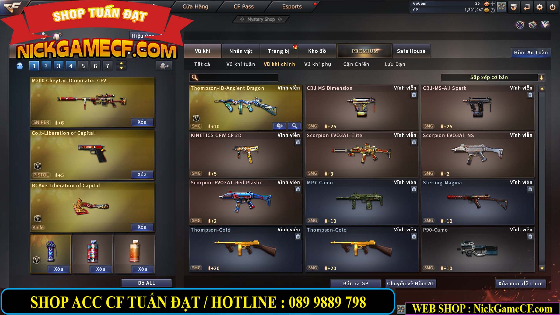 MÃ CF13769 - GIÁ : 1999K - CHIẾN C4 XINH - 16 VIP - GẦN VIP5