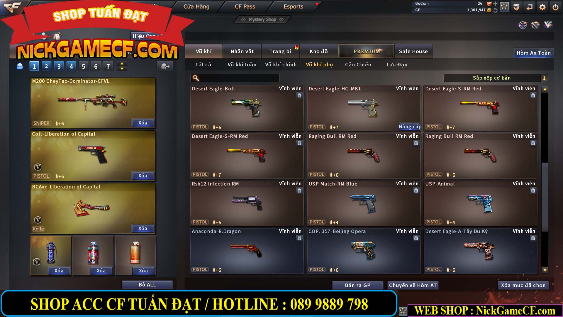 MÃ CF13769 - GIÁ : 1999K - CHIẾN C4 XINH - 16 VIP - GẦN VIP5