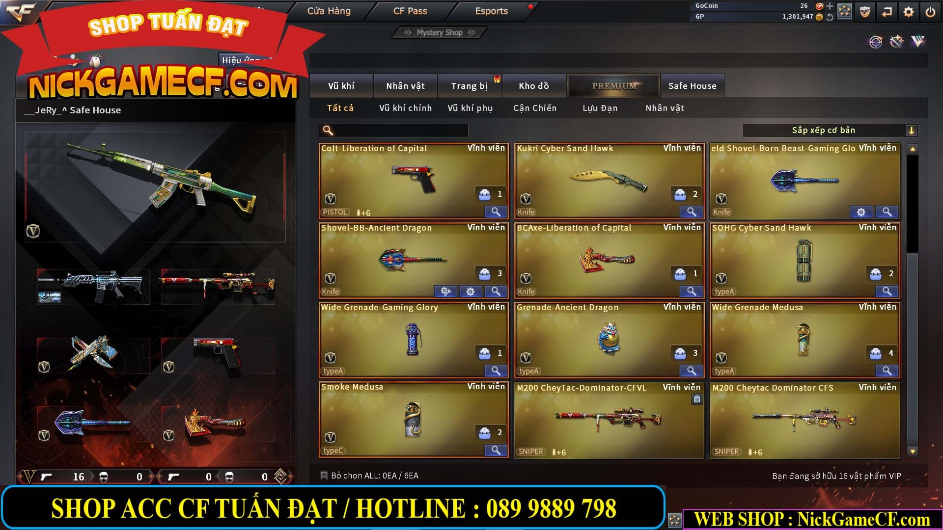 MÃ CF13769 - GIÁ : 1999K - CHIẾN C4 XINH - 16 VIP - GẦN VIP5