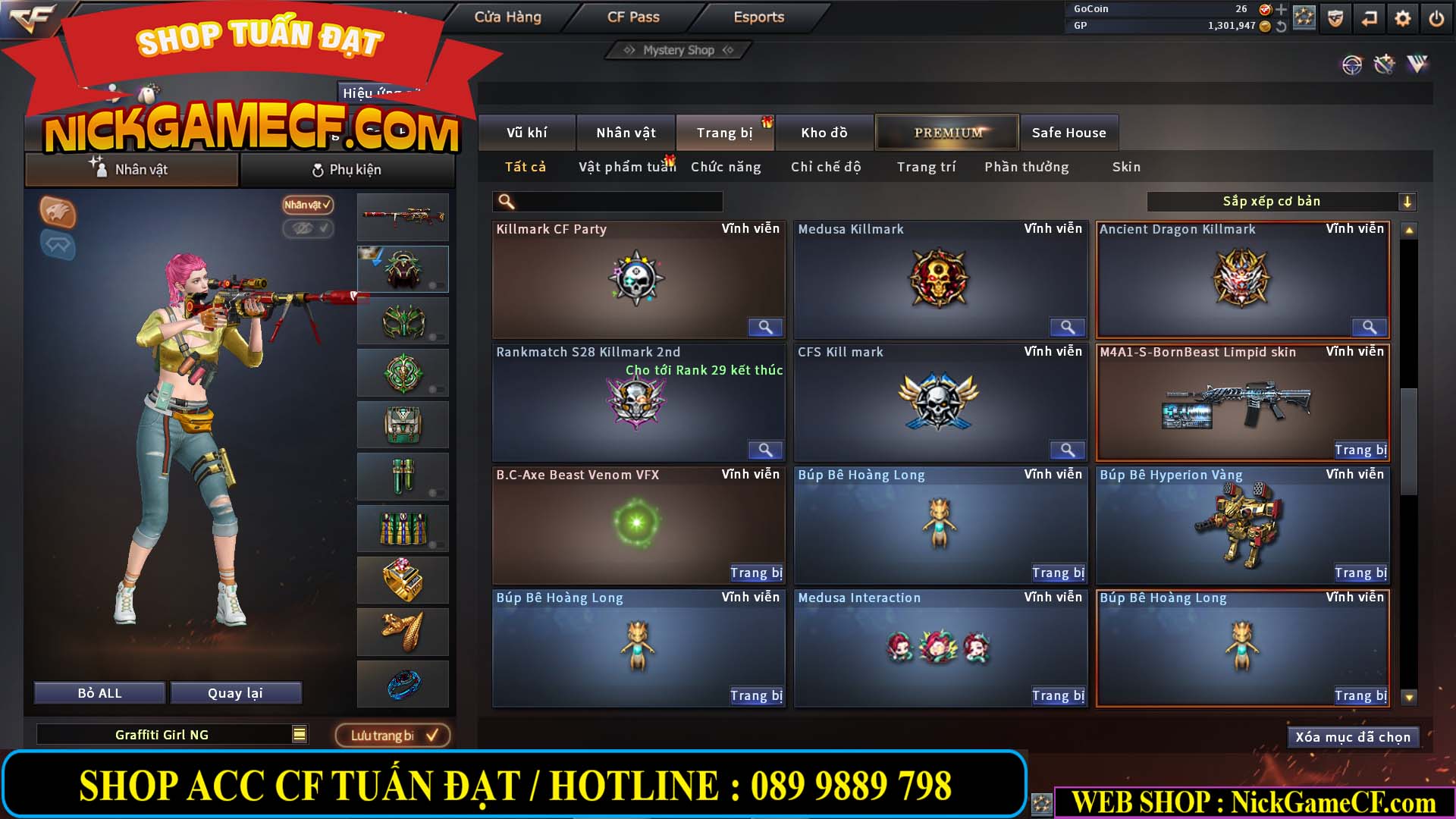 MÃ CF13769 - GIÁ : 1999K - CHIẾN C4 XINH - 16 VIP - GẦN VIP5
