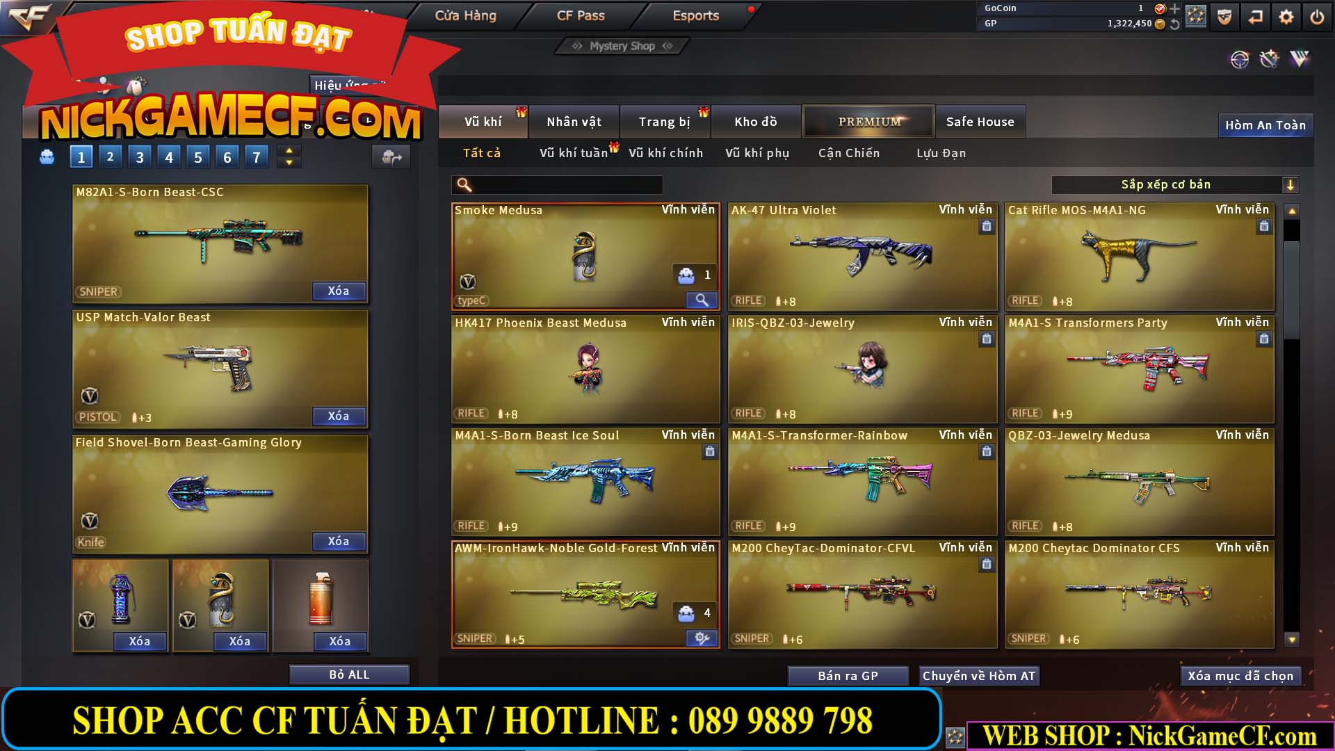 MÃ CF13769 - GIÁ : 1999K - CHIẾN C4 XINH - 16 VIP - GẦN VIP5