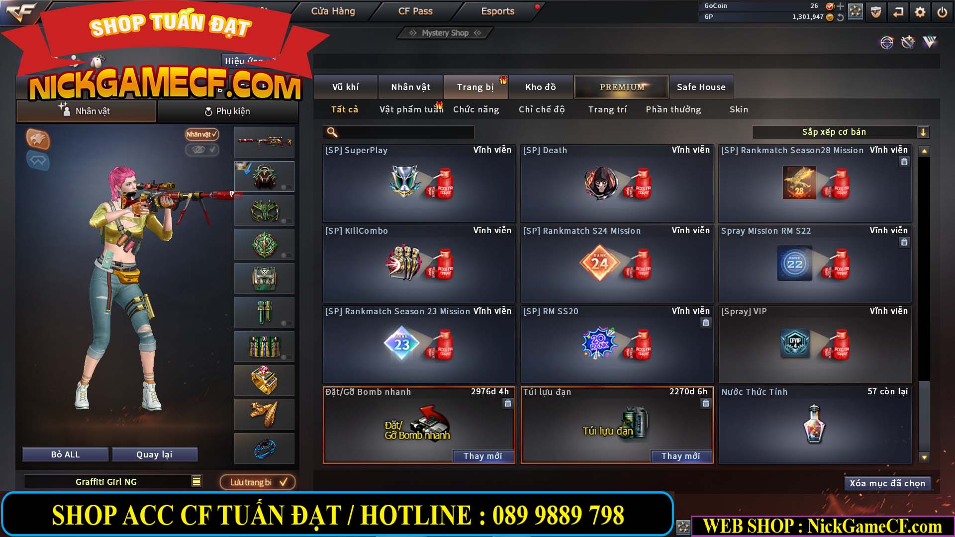 MÃ CF13769 - GIÁ : 1999K - CHIẾN C4 XINH - 16 VIP - GẦN VIP5