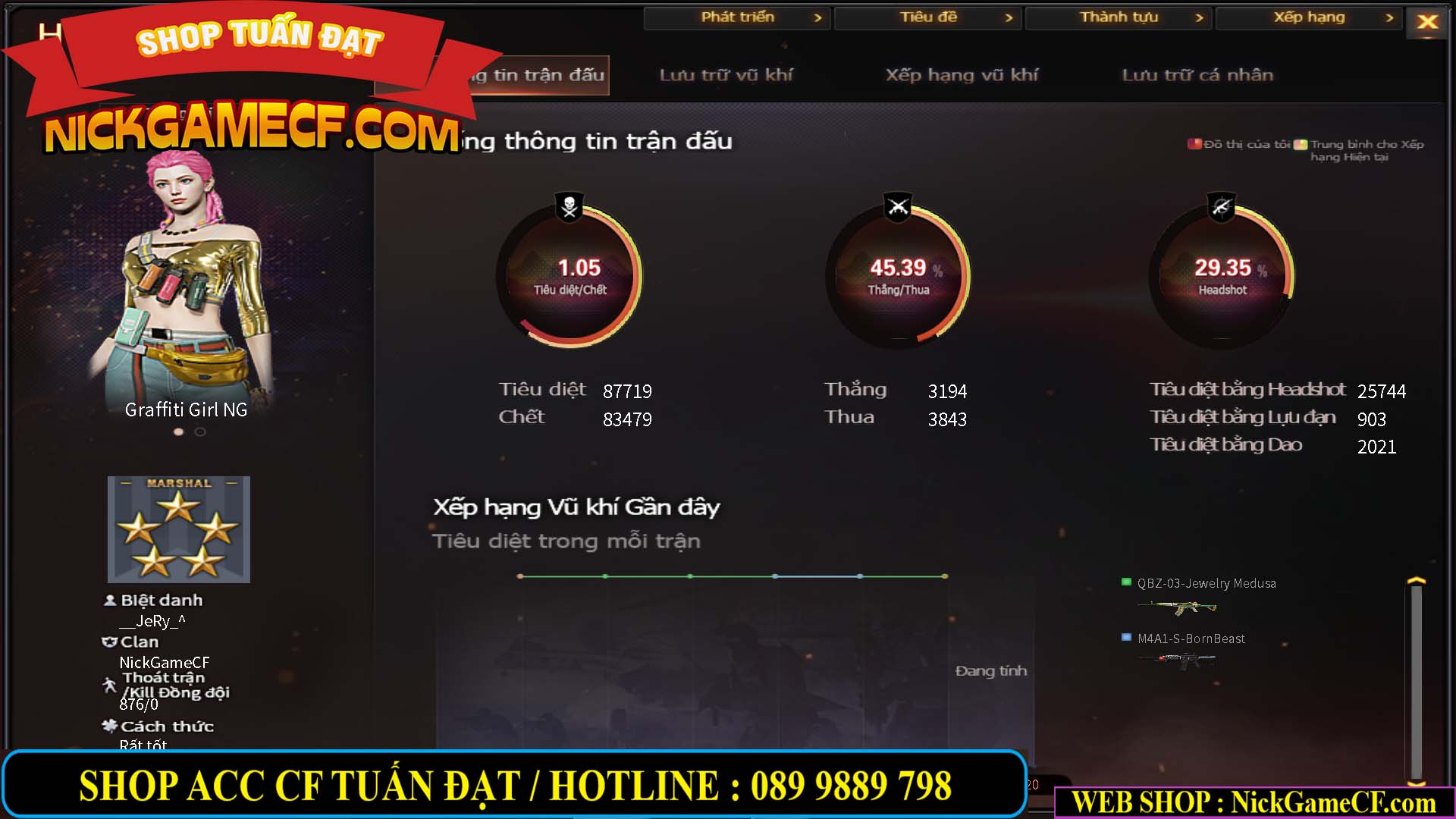 MÃ CF13769 - GIÁ : 1999K - CHIẾN C4 XINH - 16 VIP - GẦN VIP5