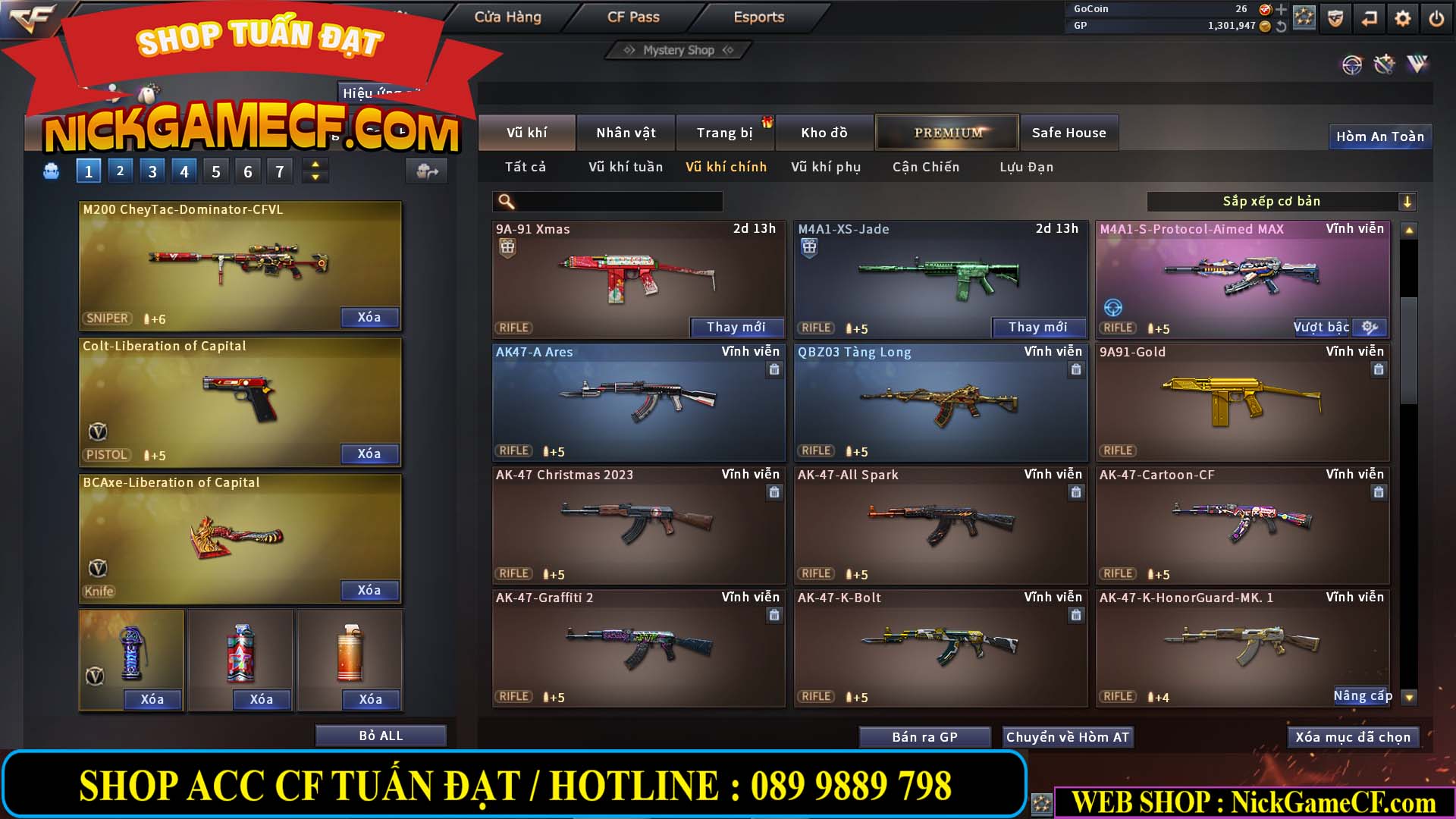 MÃ CF13769 - GIÁ : 1999K - CHIẾN C4 XINH - 16 VIP - GẦN VIP5