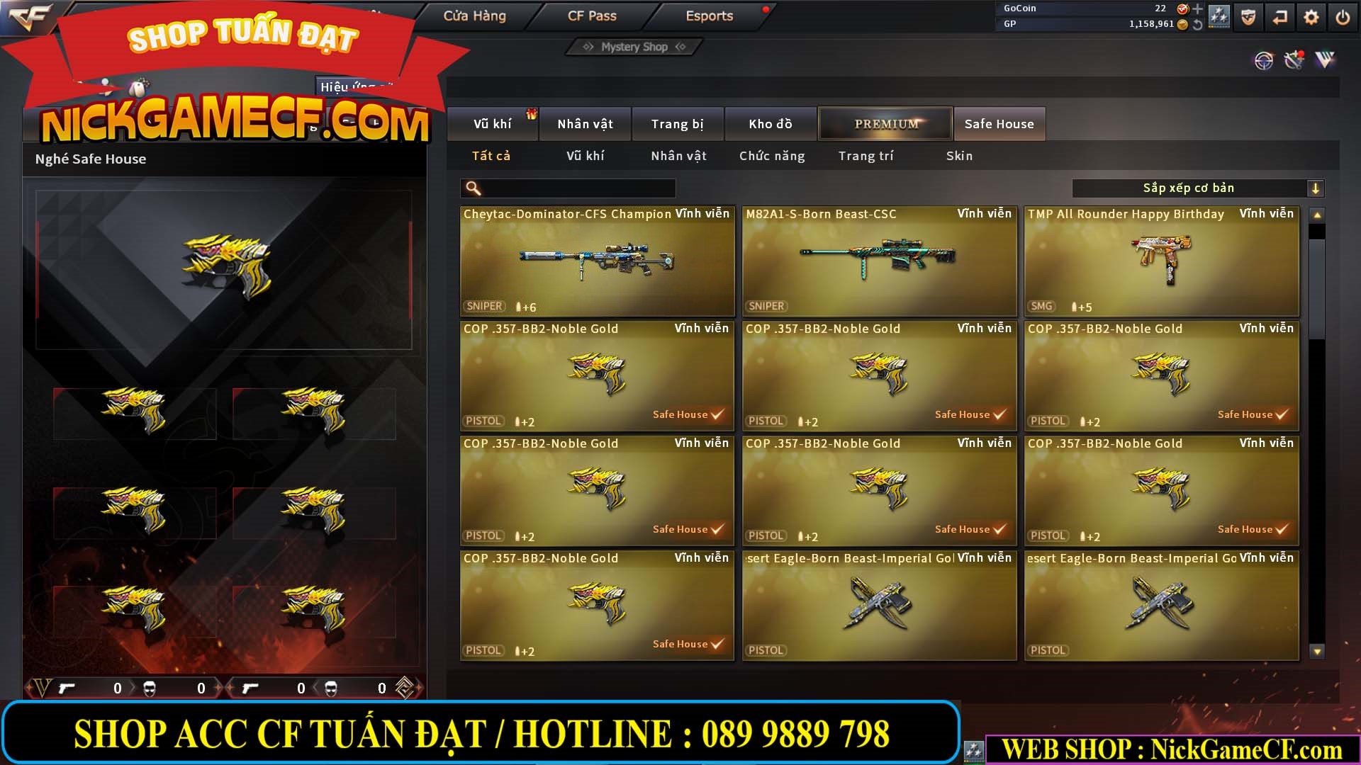 MÃ CF13770 - GIÁ : 2550K - CHIẾN C4 DÂN CHƠI SƯU TẦM 0 VIP - VIP5