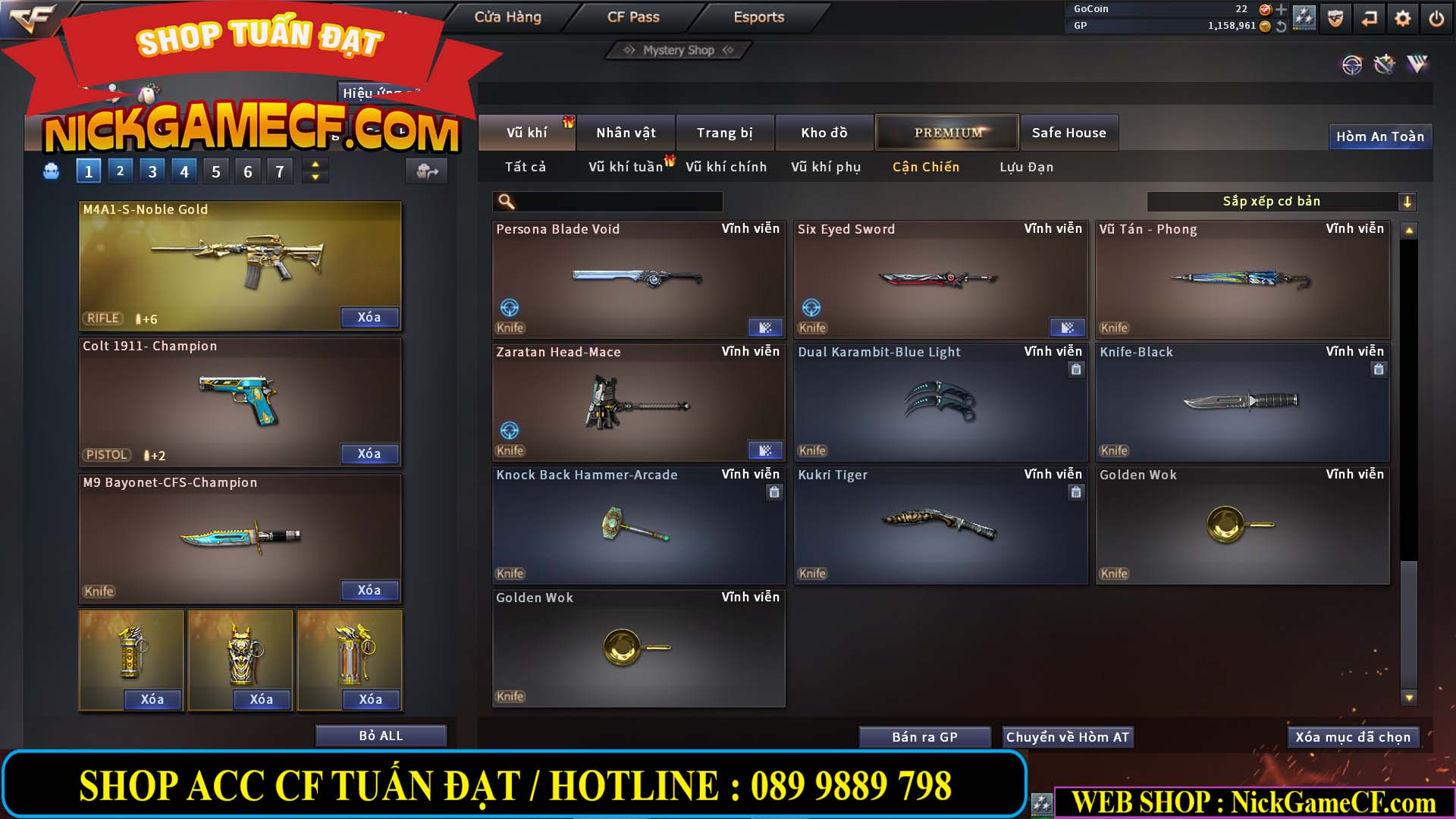 MÃ CF13770 - GIÁ : 2550K - CHIẾN C4 DÂN CHƠI SƯU TẦM 0 VIP - VIP5