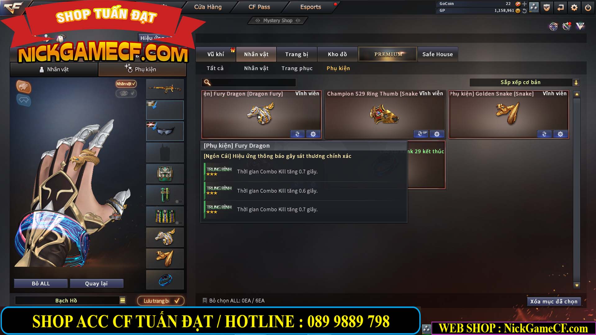 MÃ CF13770 - GIÁ : 2550K - CHIẾN C4 DÂN CHƠI SƯU TẦM 0 VIP - VIP5