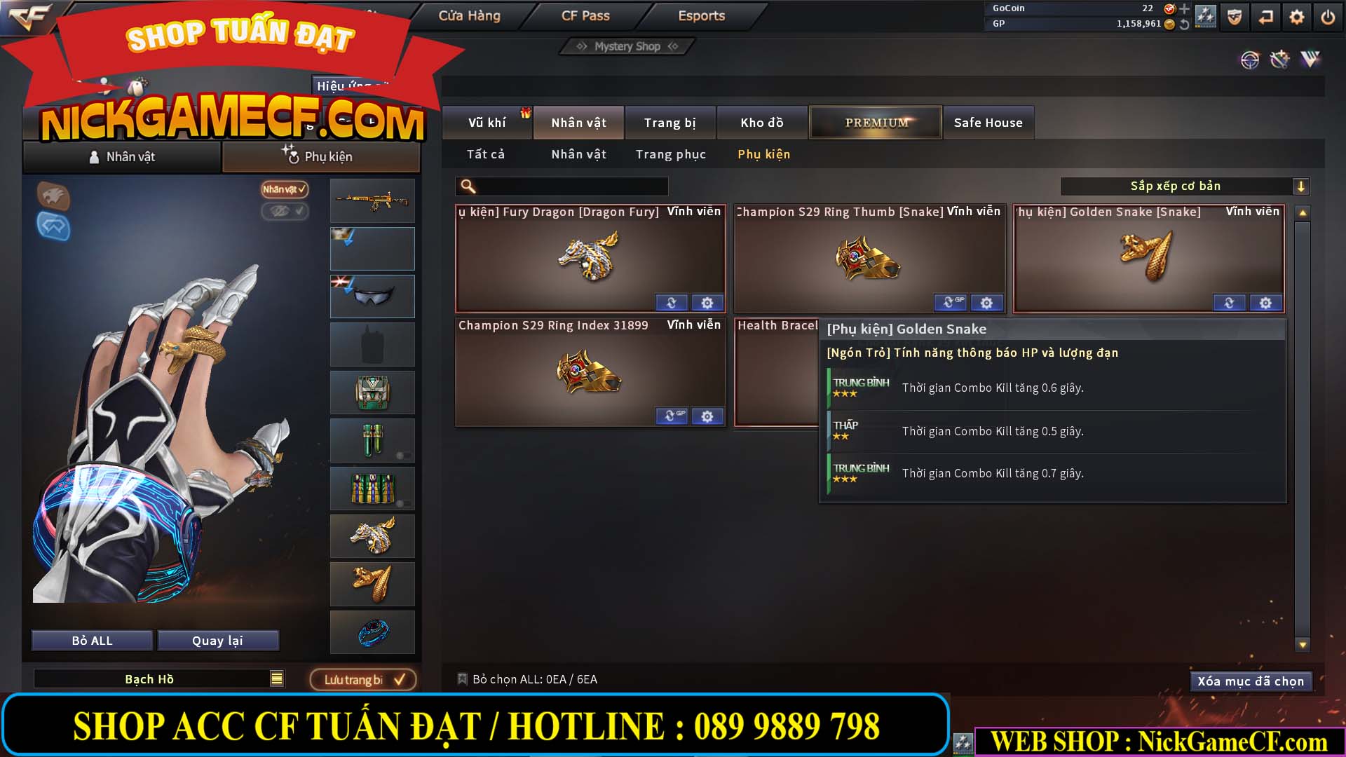 MÃ CF13770 - GIÁ : 2550K - CHIẾN C4 DÂN CHƠI SƯU TẦM 0 VIP - VIP5