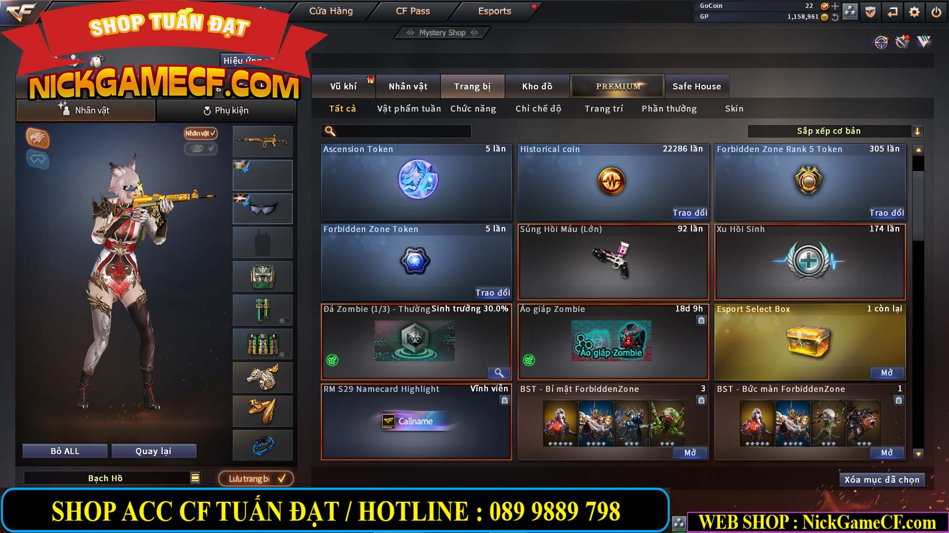 MÃ CF13770 - GIÁ : 2550K - CHIẾN C4 DÂN CHƠI SƯU TẦM 0 VIP - VIP5