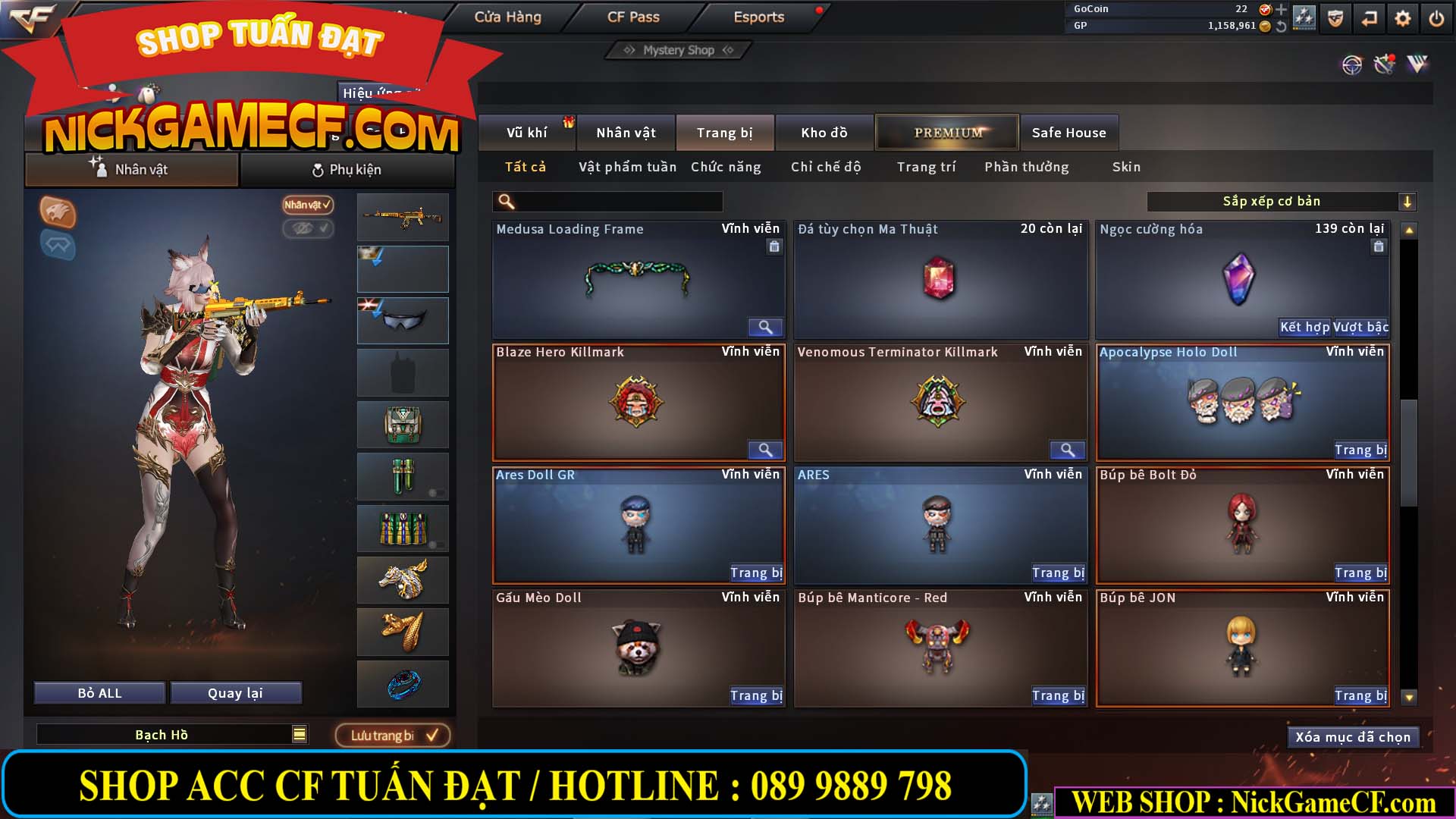 MÃ CF13770 - GIÁ : 2550K - CHIẾN C4 DÂN CHƠI SƯU TẦM 0 VIP - VIP5