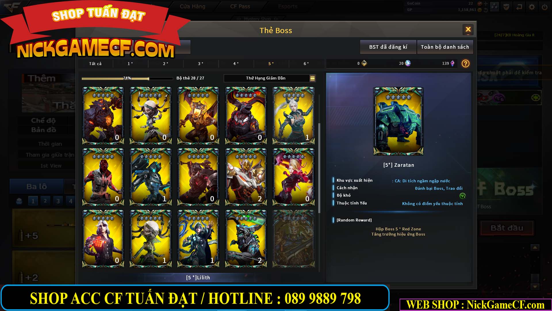 MÃ CF13770 - GIÁ : 2550K - CHIẾN C4 DÂN CHƠI SƯU TẦM 0 VIP - VIP5