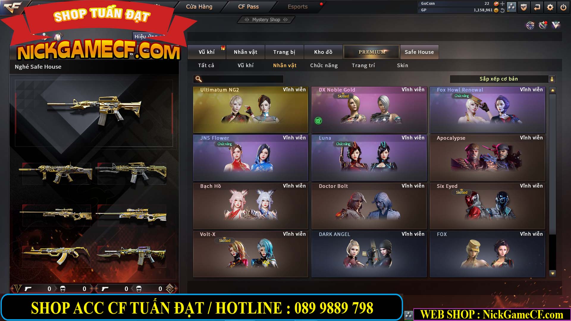 MÃ CF13770 - GIÁ : 2550K - CHIẾN C4 DÂN CHƠI SƯU TẦM 0 VIP - VIP5