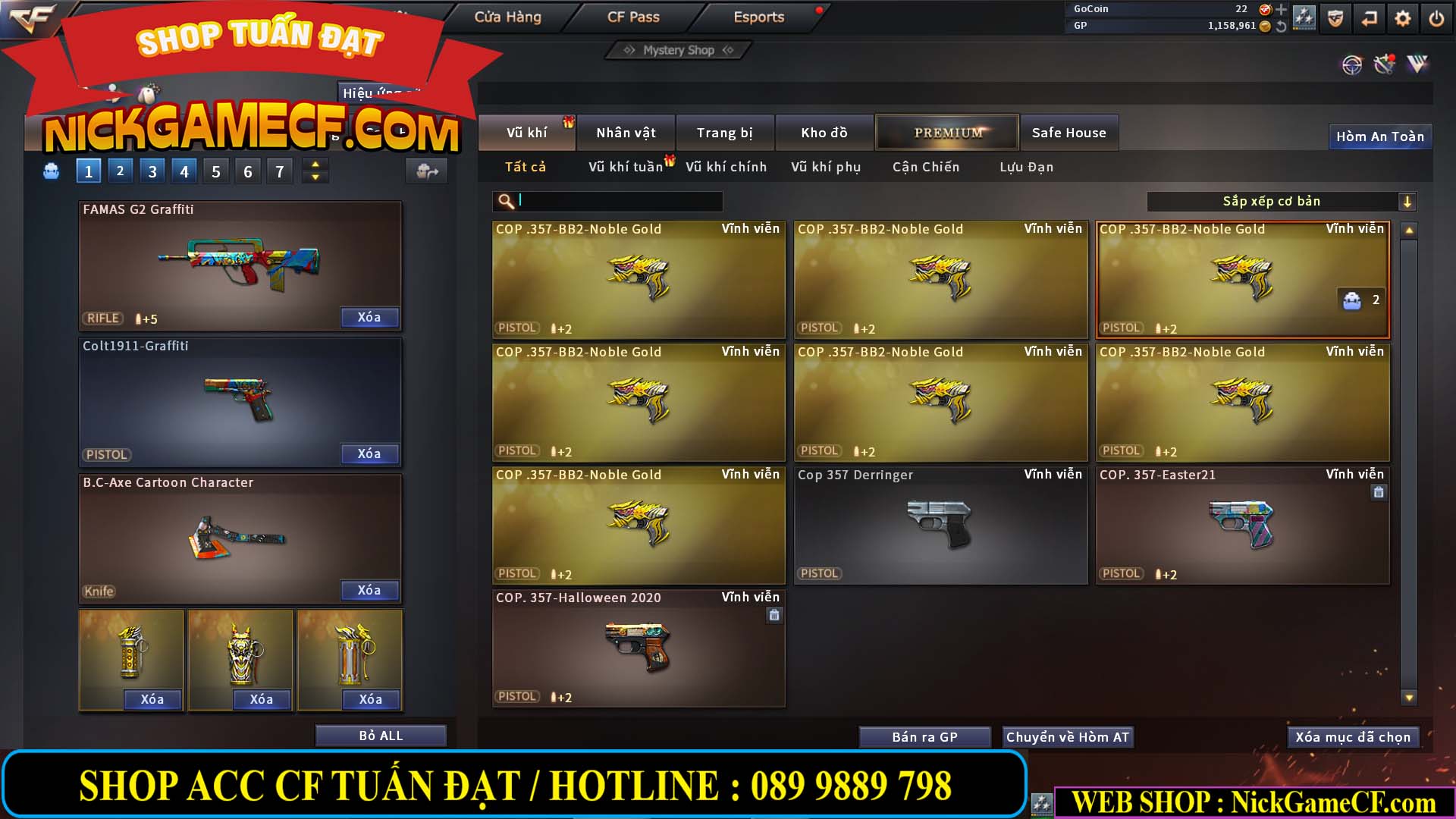 MÃ CF13770 - GIÁ : 2550K - CHIẾN C4 DÂN CHƠI SƯU TẦM 0 VIP - VIP5