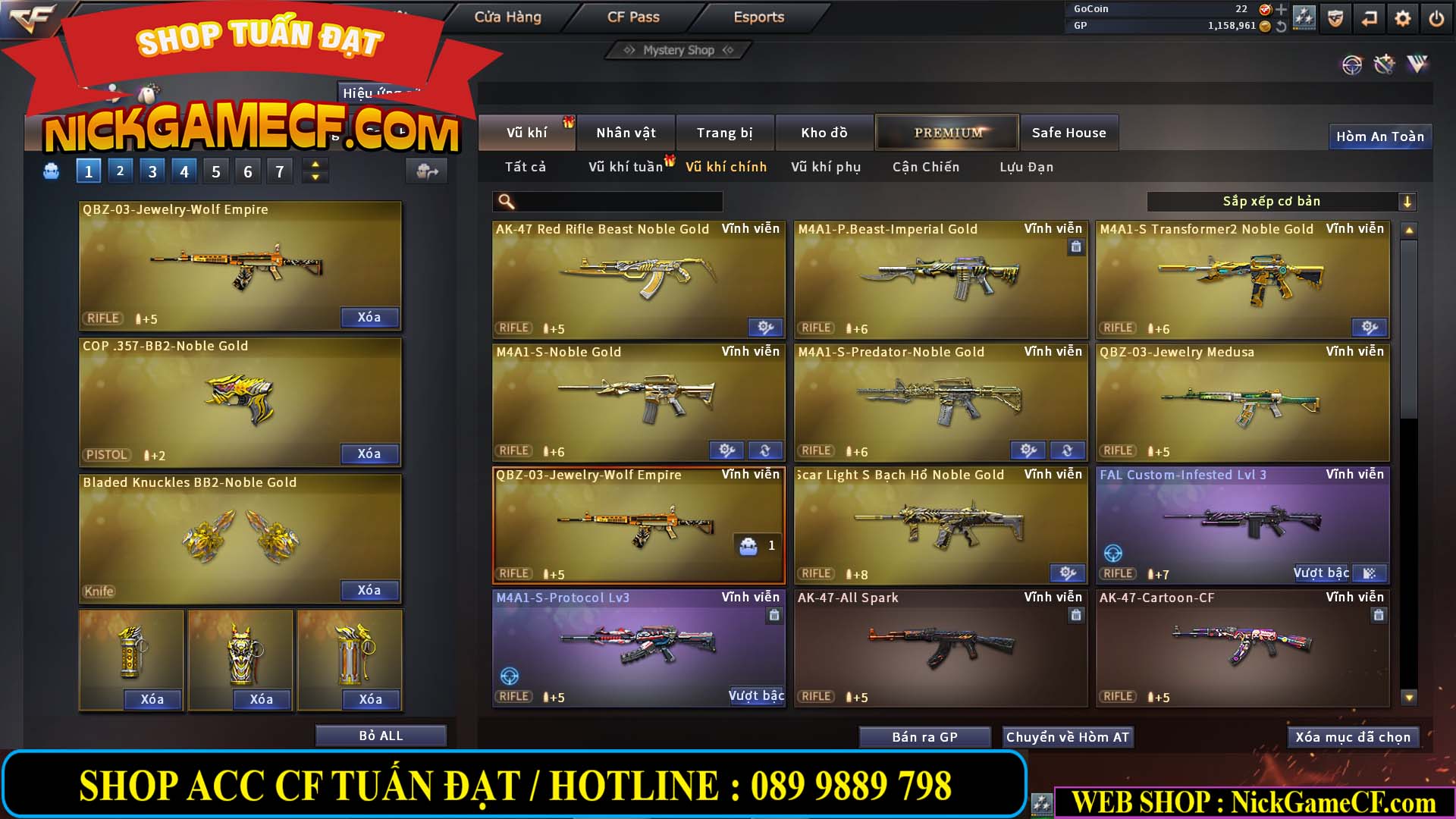 MÃ CF13770 - GIÁ : 2550K - CHIẾN C4 DÂN CHƠI SƯU TẦM 0 VIP - VIP5