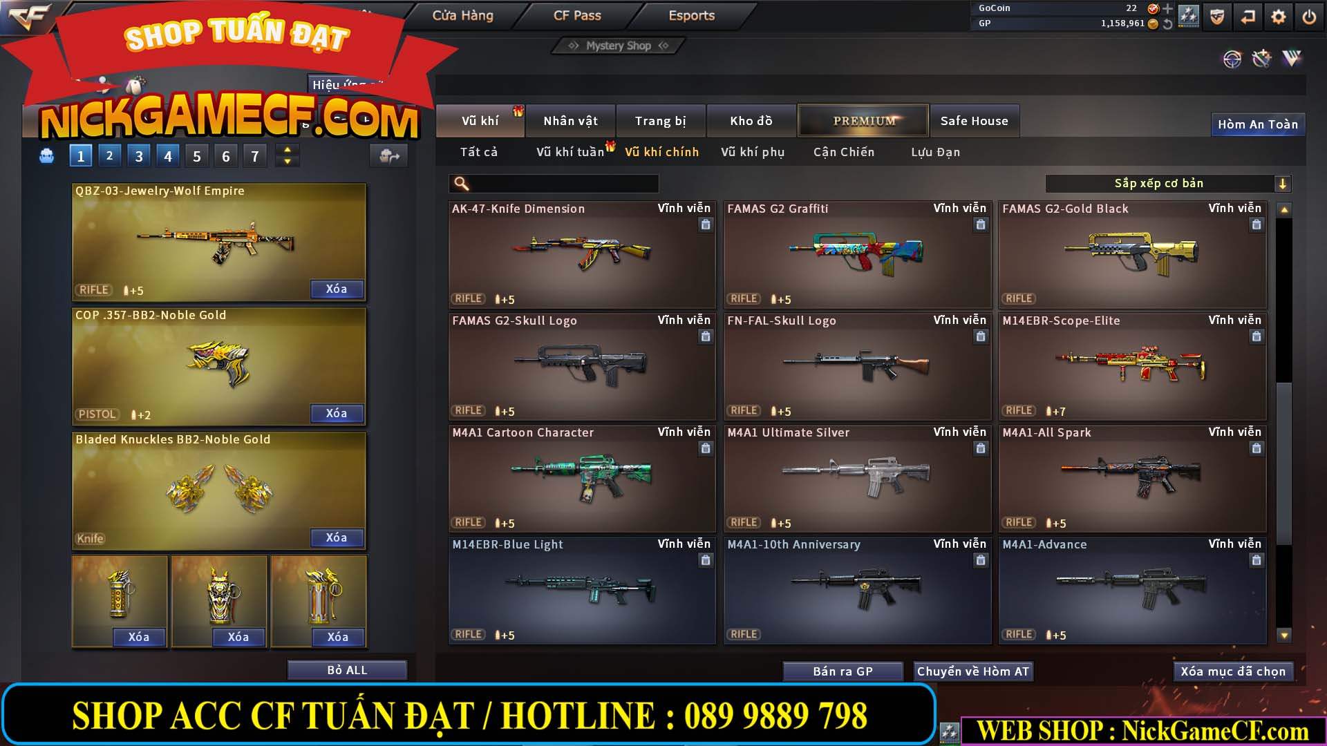 MÃ CF13770 - GIÁ : 2550K - CHIẾN C4 DÂN CHƠI SƯU TẦM 0 VIP - VIP5