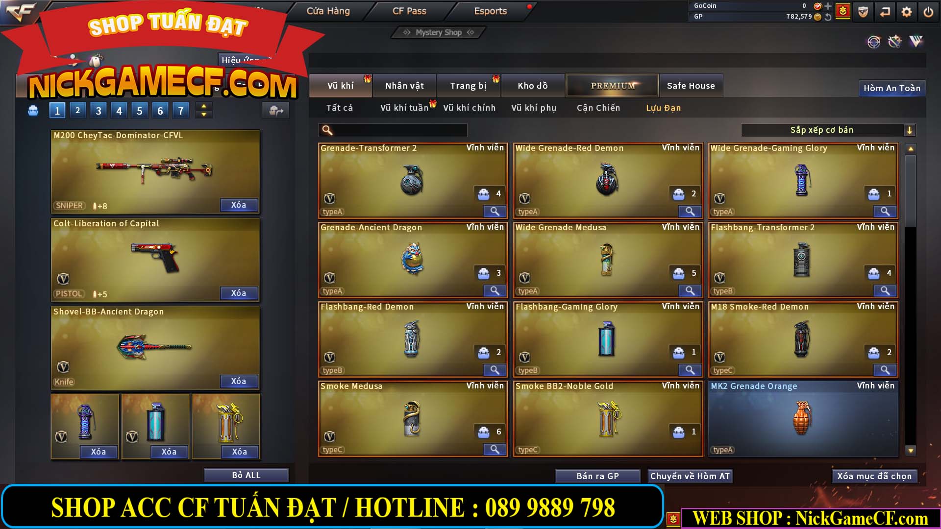 MÃ CF13773 - GIÁ : 3450K - CHIẾN C4 SIÊU XINH - 26 VIP - VIP5