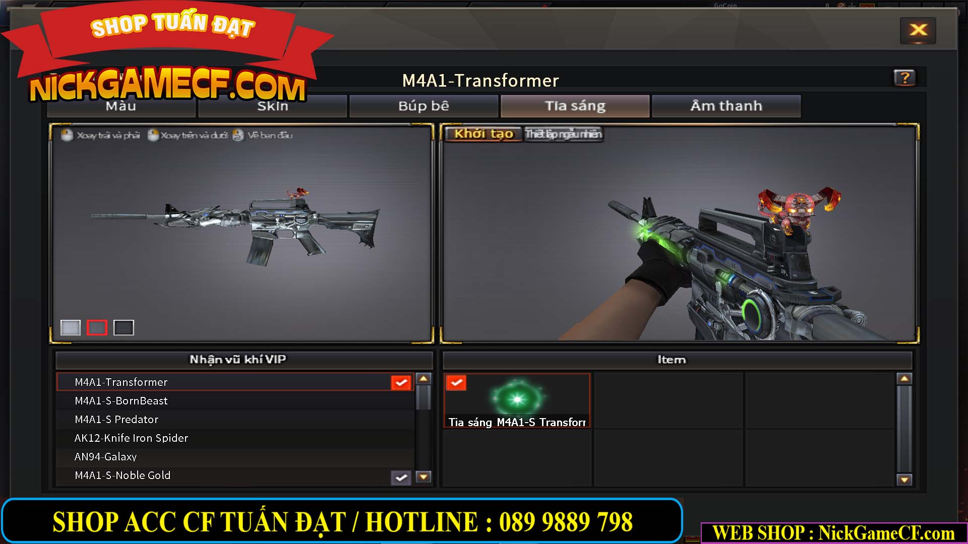 MÃ CF13773 - GIÁ : 3450K - CHIẾN C4 SIÊU XINH - 26 VIP - VIP5