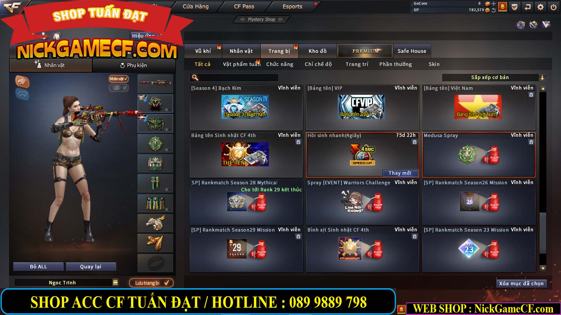 MÃ CF13773 - GIÁ : 3450K - CHIẾN C4 SIÊU XINH - 26 VIP - VIP5