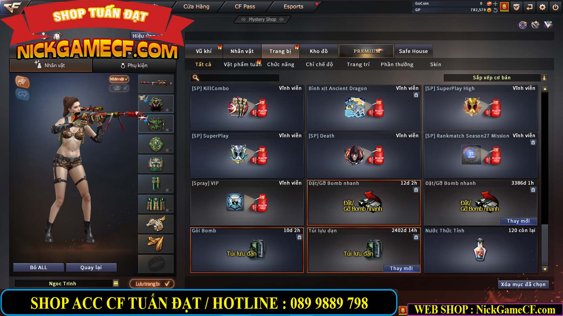 MÃ CF13773 - GIÁ : 3450K - CHIẾN C4 SIÊU XINH - 26 VIP - VIP5