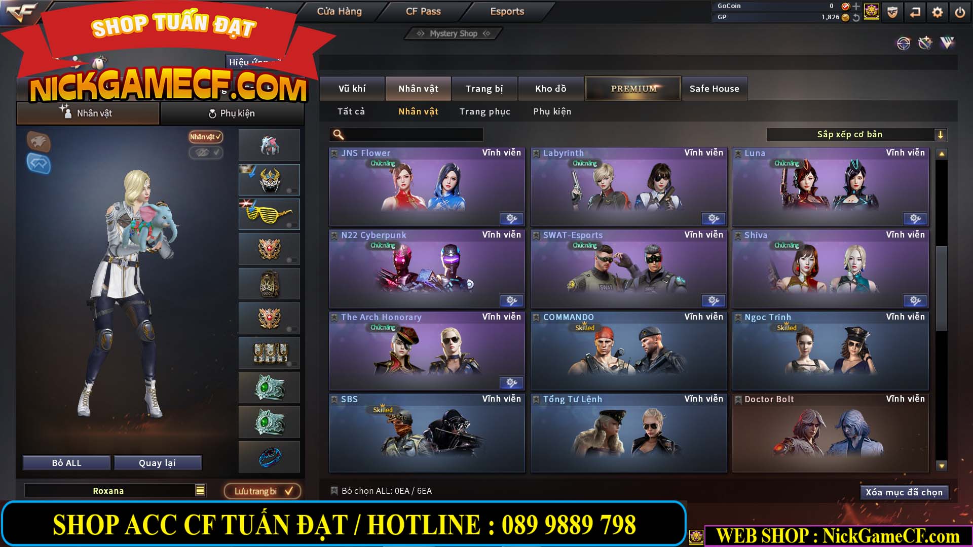 MÃ CF13774 - GIÁ : 10M5 -  SIÊU PHẨM C4+ZOM - 86 VIP - VIP7