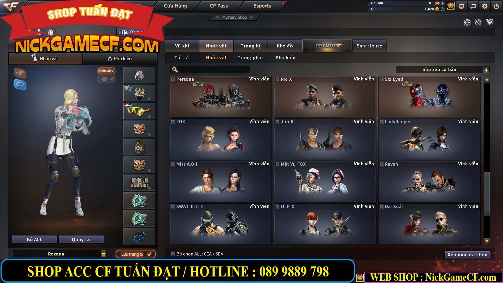 MÃ CF13774 - GIÁ : 10M5 -  SIÊU PHẨM C4+ZOM - 86 VIP - VIP7