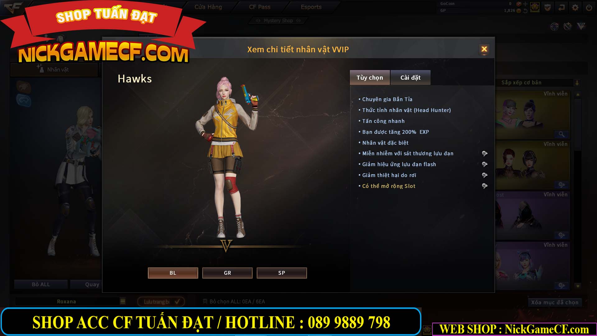 MÃ CF13774 - GIÁ : 10M5 -  SIÊU PHẨM C4+ZOM - 86 VIP - VIP7
