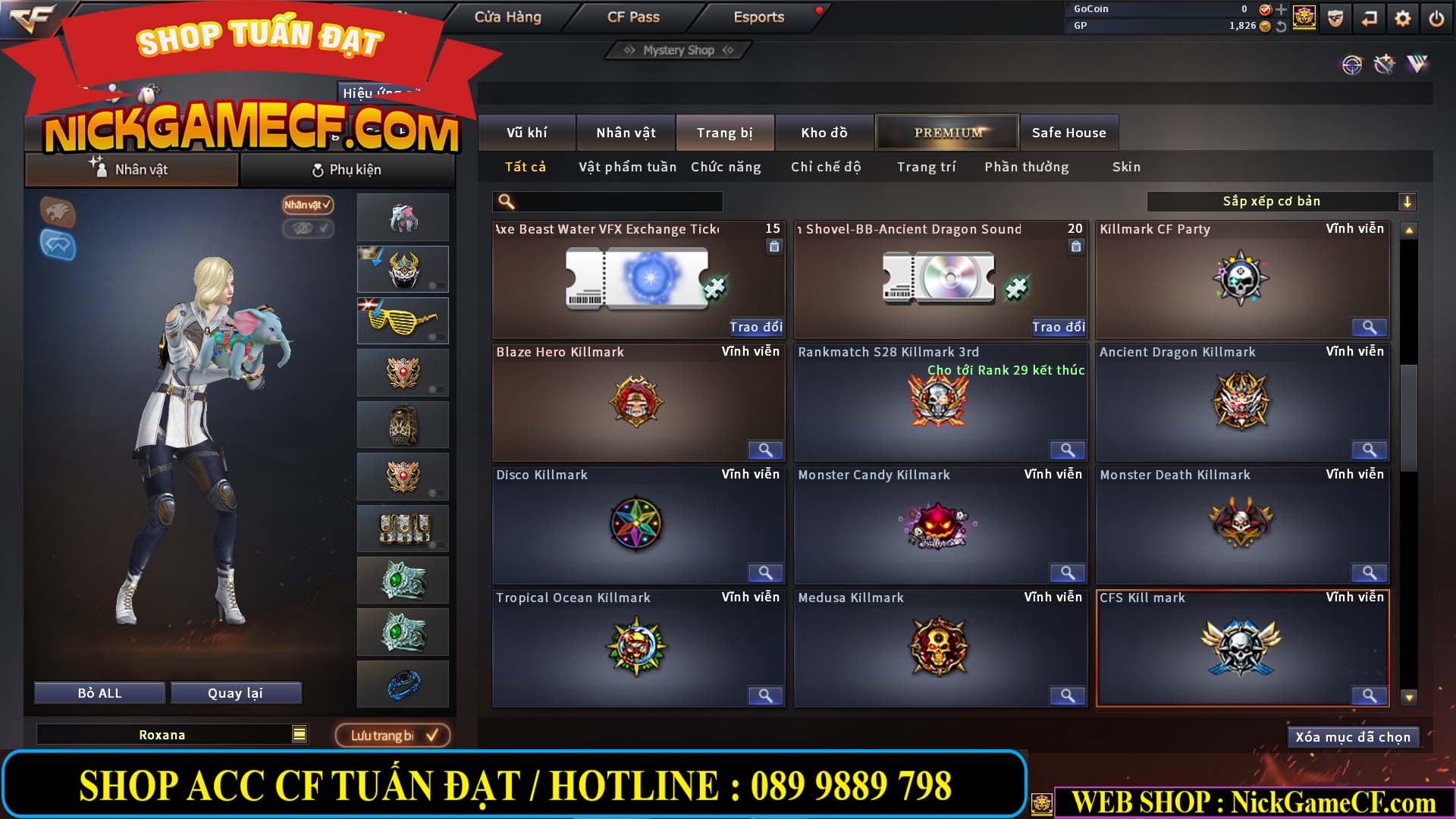 MÃ CF13774 - GIÁ : 10M5 -  SIÊU PHẨM C4+ZOM - 86 VIP - VIP7