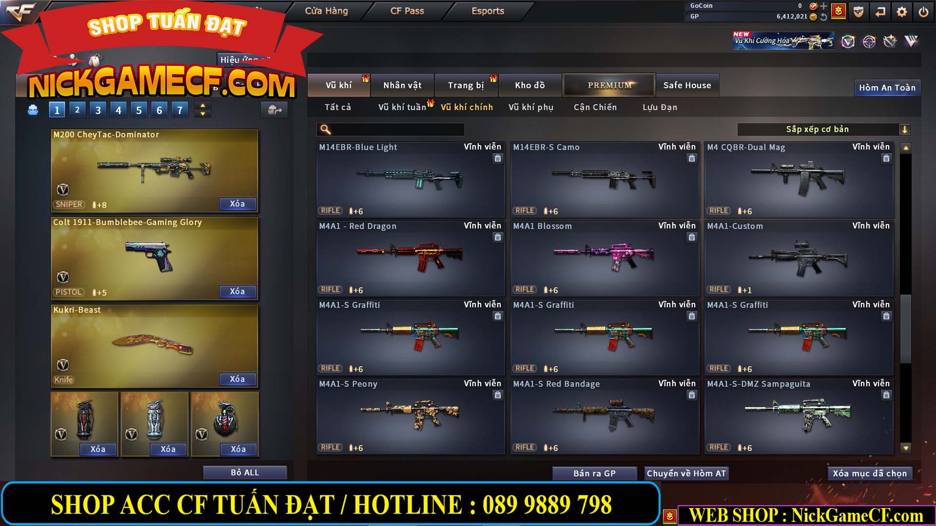 MÃ CF13978 - GIÁ : 2799K - CHIẾN C4 CHUẨN DF/CSC  - 21 VIP - VIP4