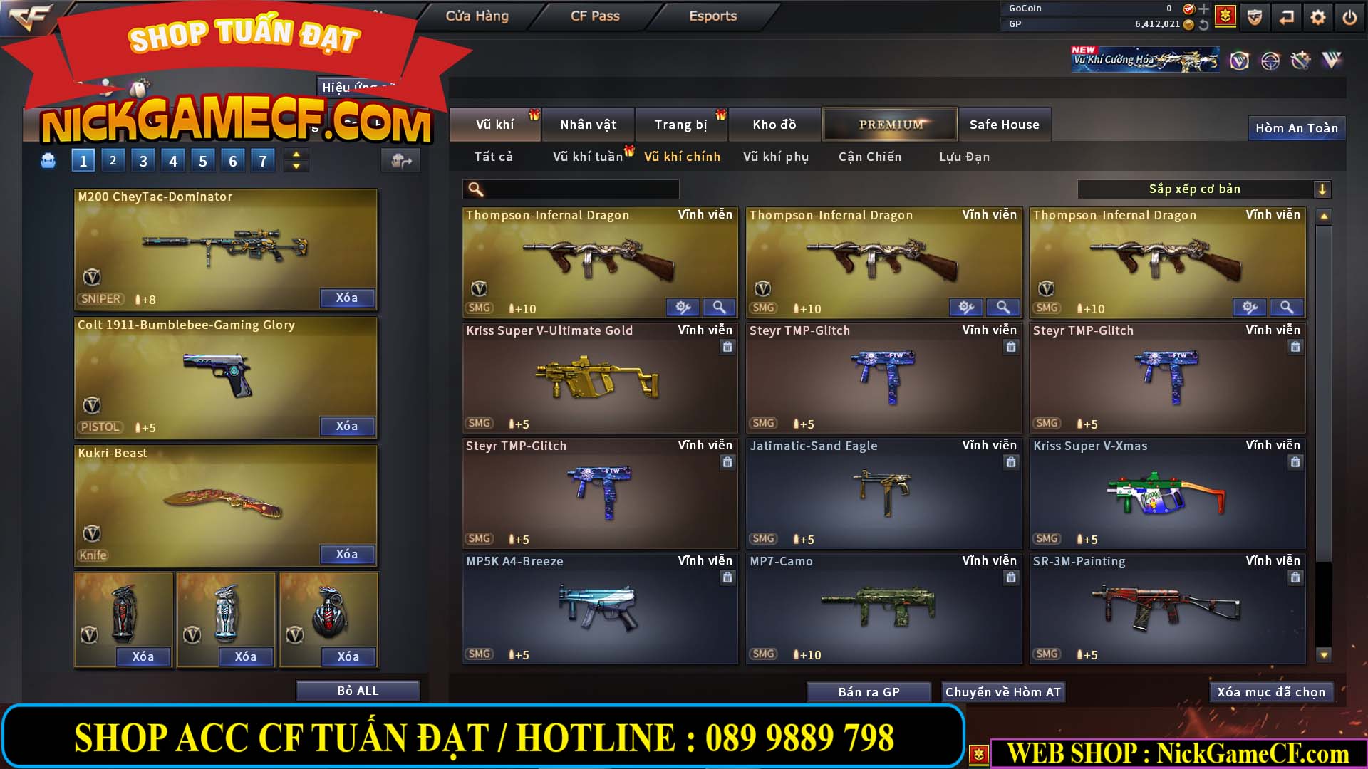 MÃ CF13978 - GIÁ : 2799K - CHIẾN C4 CHUẨN DF/CSC  - 21 VIP - VIP4