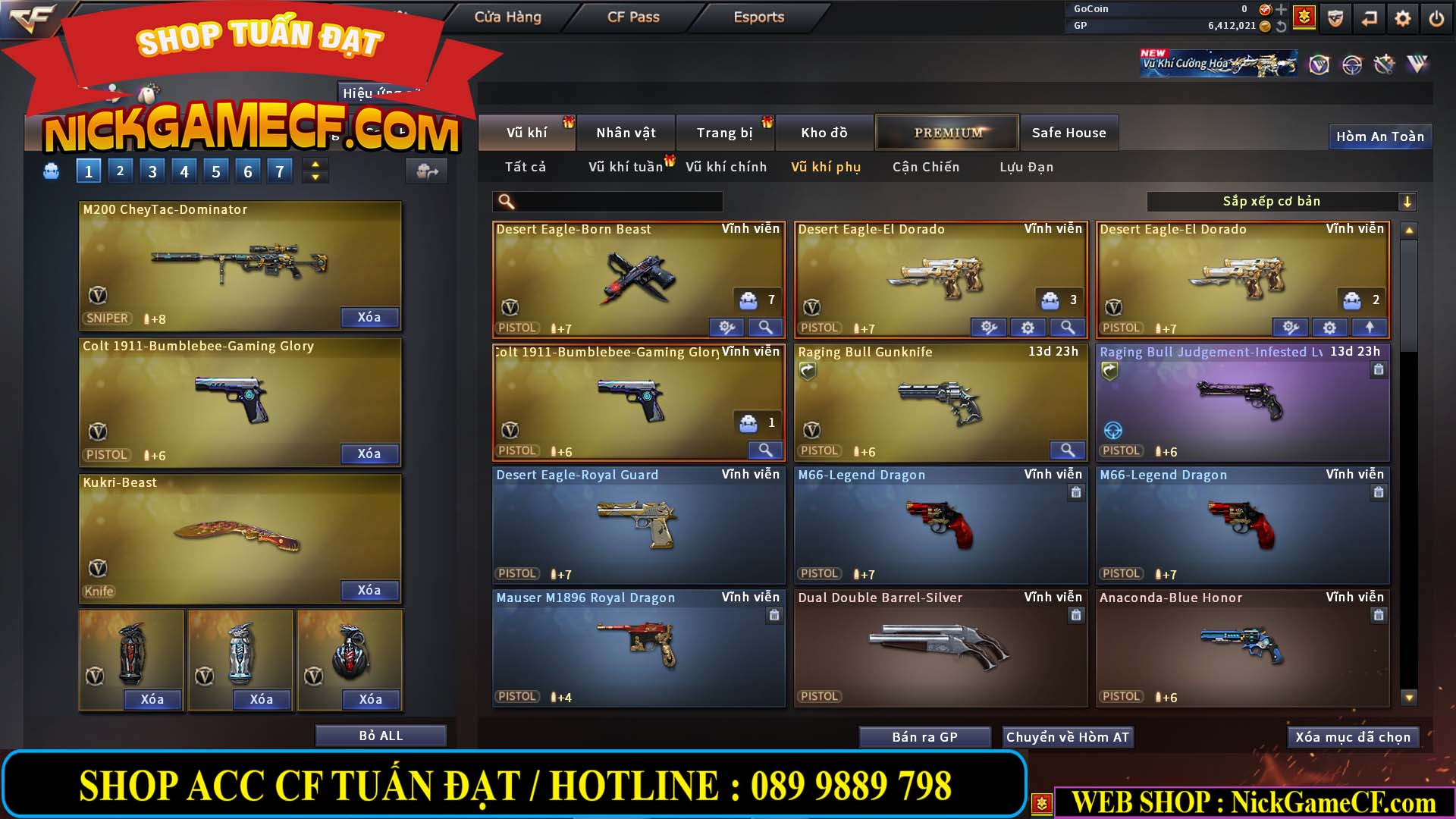 MÃ CF13978 - GIÁ : 2799K - CHIẾN C4 CHUẨN DF/CSC  - 21 VIP - VIP4