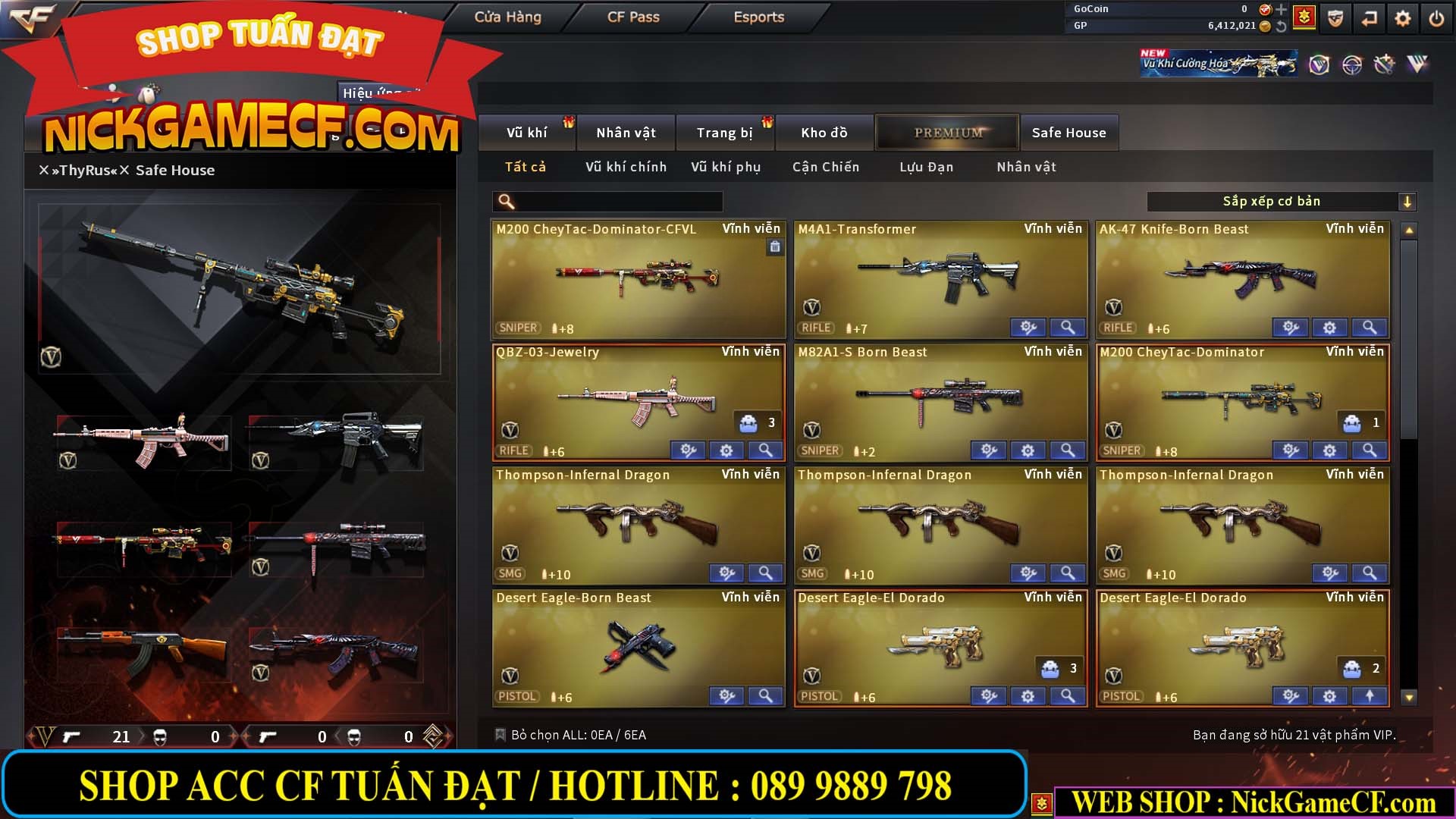 MÃ CF13978 - GIÁ : 2799K - CHIẾN C4 CHUẨN DF/CSC  - 21 VIP - VIP4