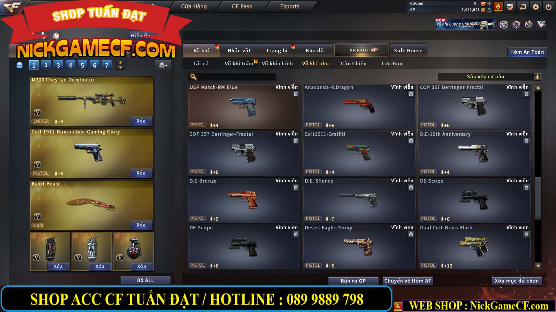 MÃ CF13978 - GIÁ : 2799K - CHIẾN C4 CHUẨN DF/CSC  - 21 VIP - VIP4