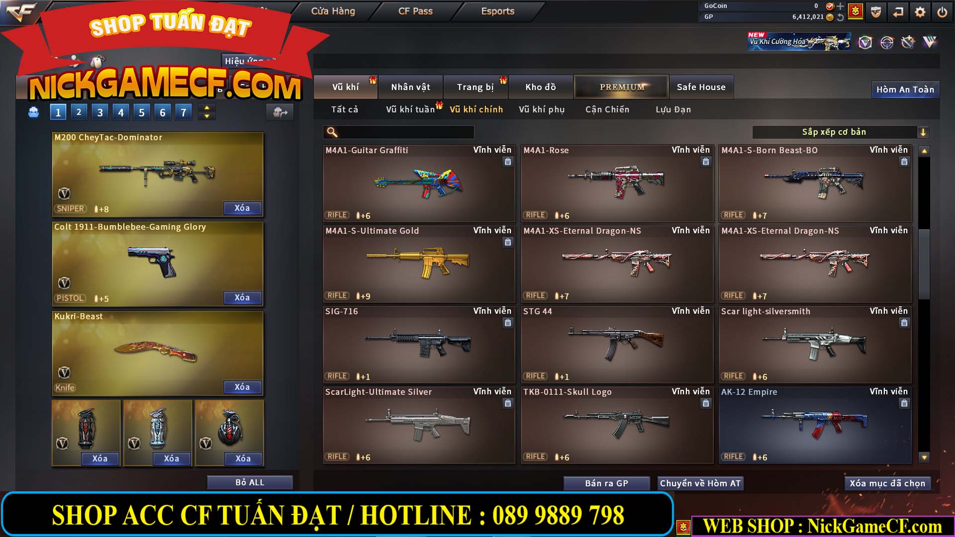 MÃ CF13978 - GIÁ : 2799K - CHIẾN C4 CHUẨN DF/CSC  - 21 VIP - VIP4