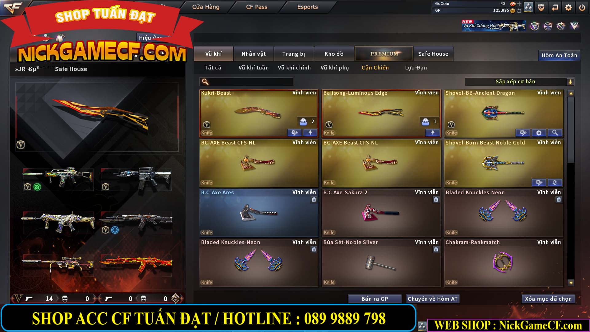 MÃ CF14000 - GIÁ : 3150K - C4 - ZOM SIÊU XINH - VIP4