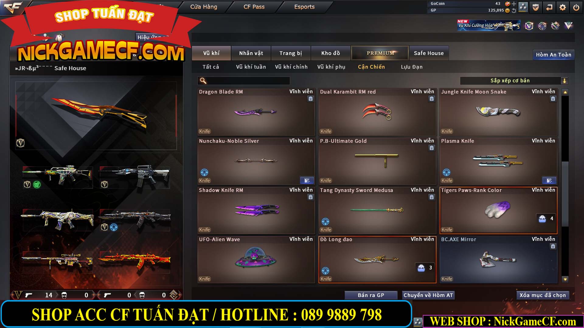 MÃ CF14000 - GIÁ : 3150K - C4 - ZOM SIÊU XINH - VIP4