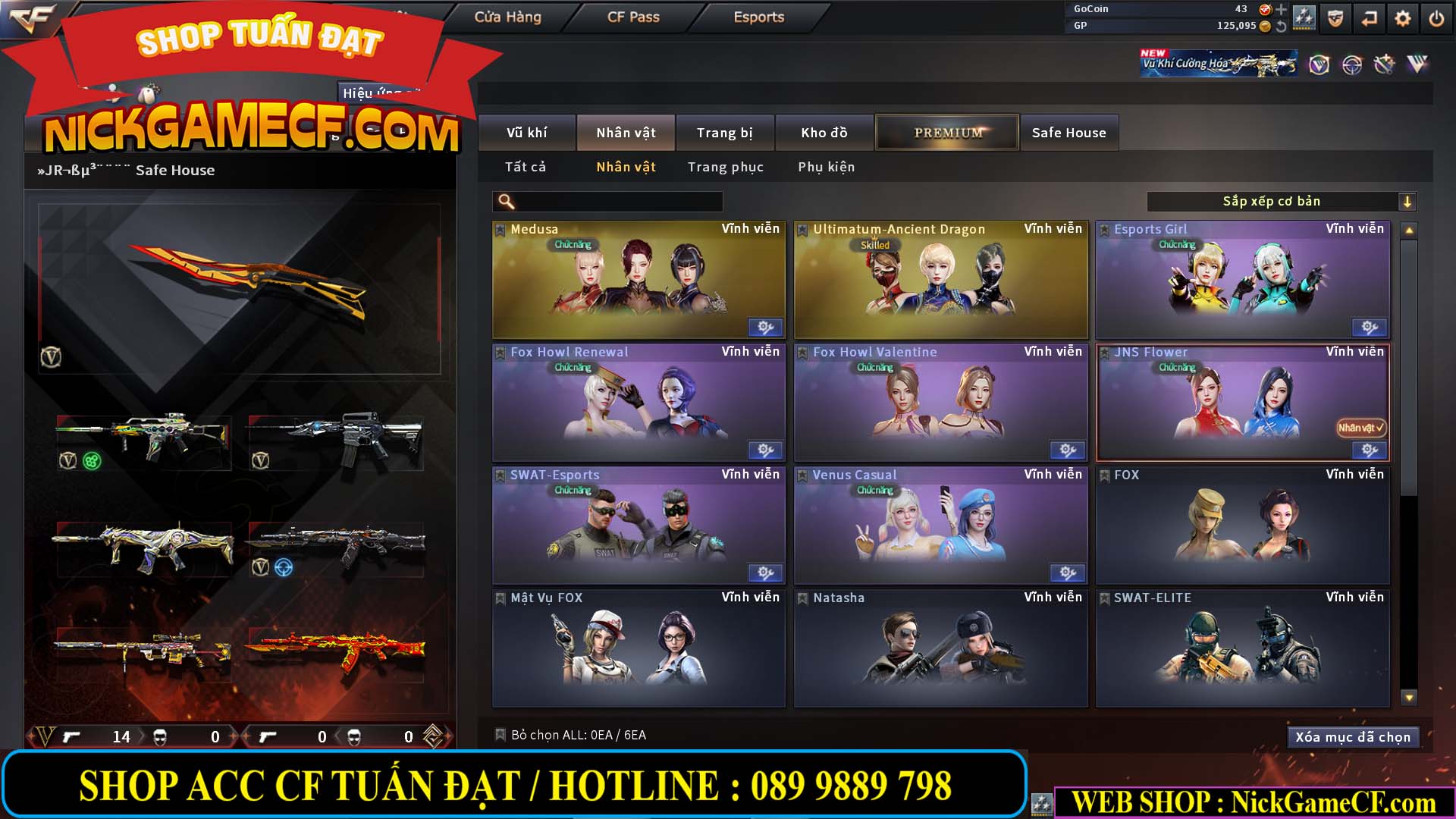 MÃ CF14000 - GIÁ : 3150K - C4 - ZOM SIÊU XINH - VIP4