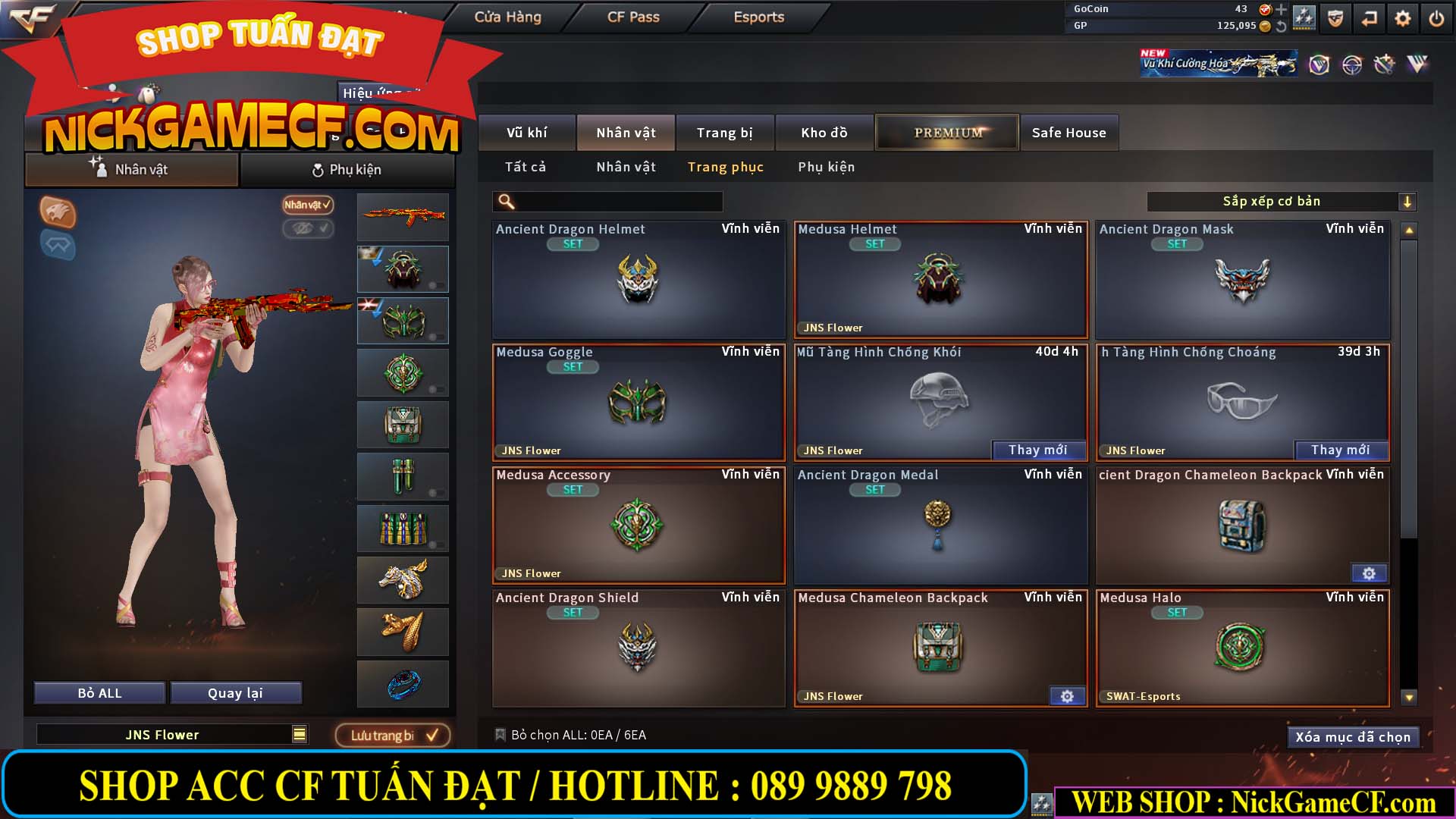 MÃ CF14000 - GIÁ : 3150K - C4 - ZOM SIÊU XINH - VIP4