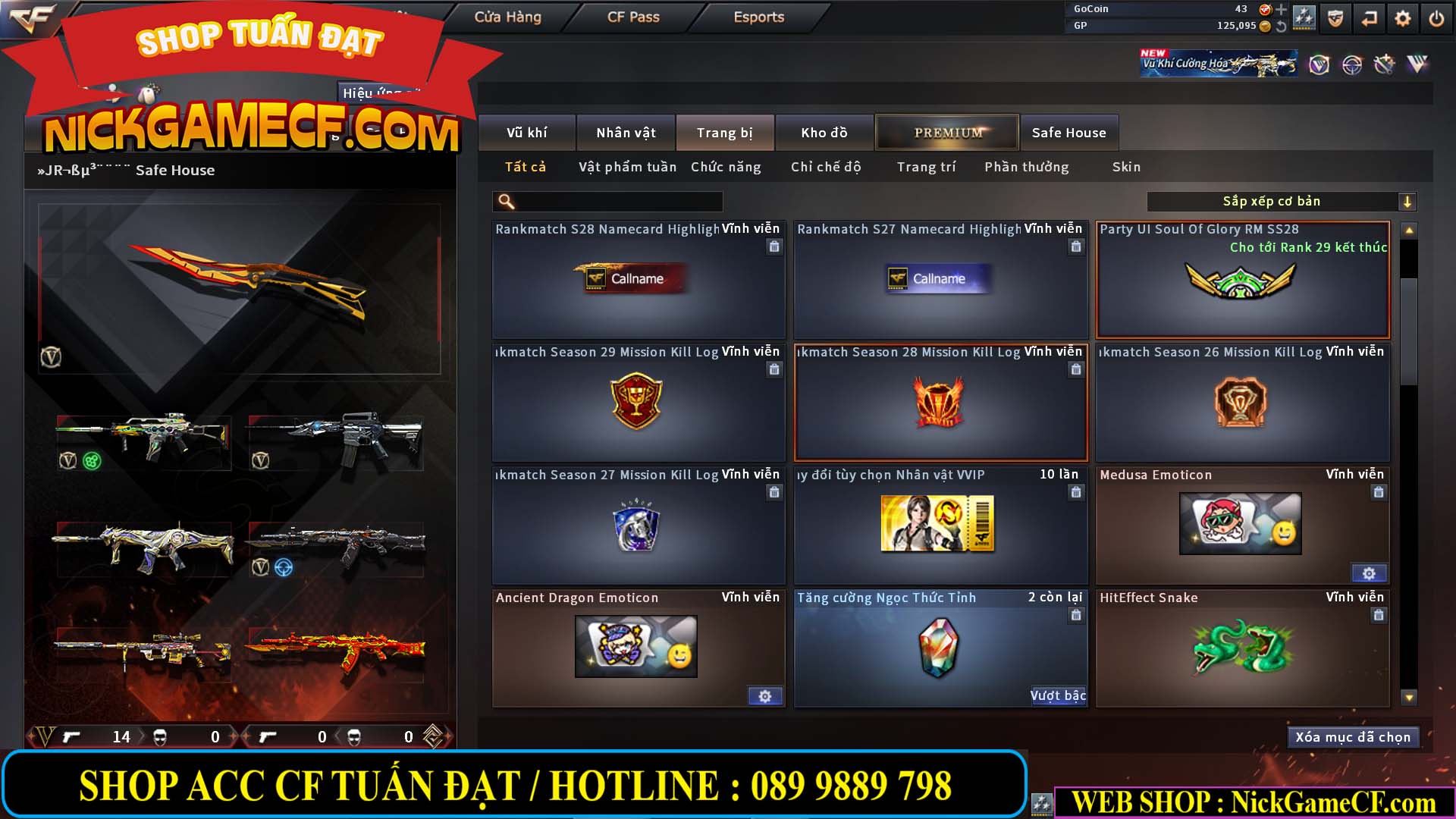 MÃ CF14000 - GIÁ : 3150K - C4 - ZOM SIÊU XINH - VIP4