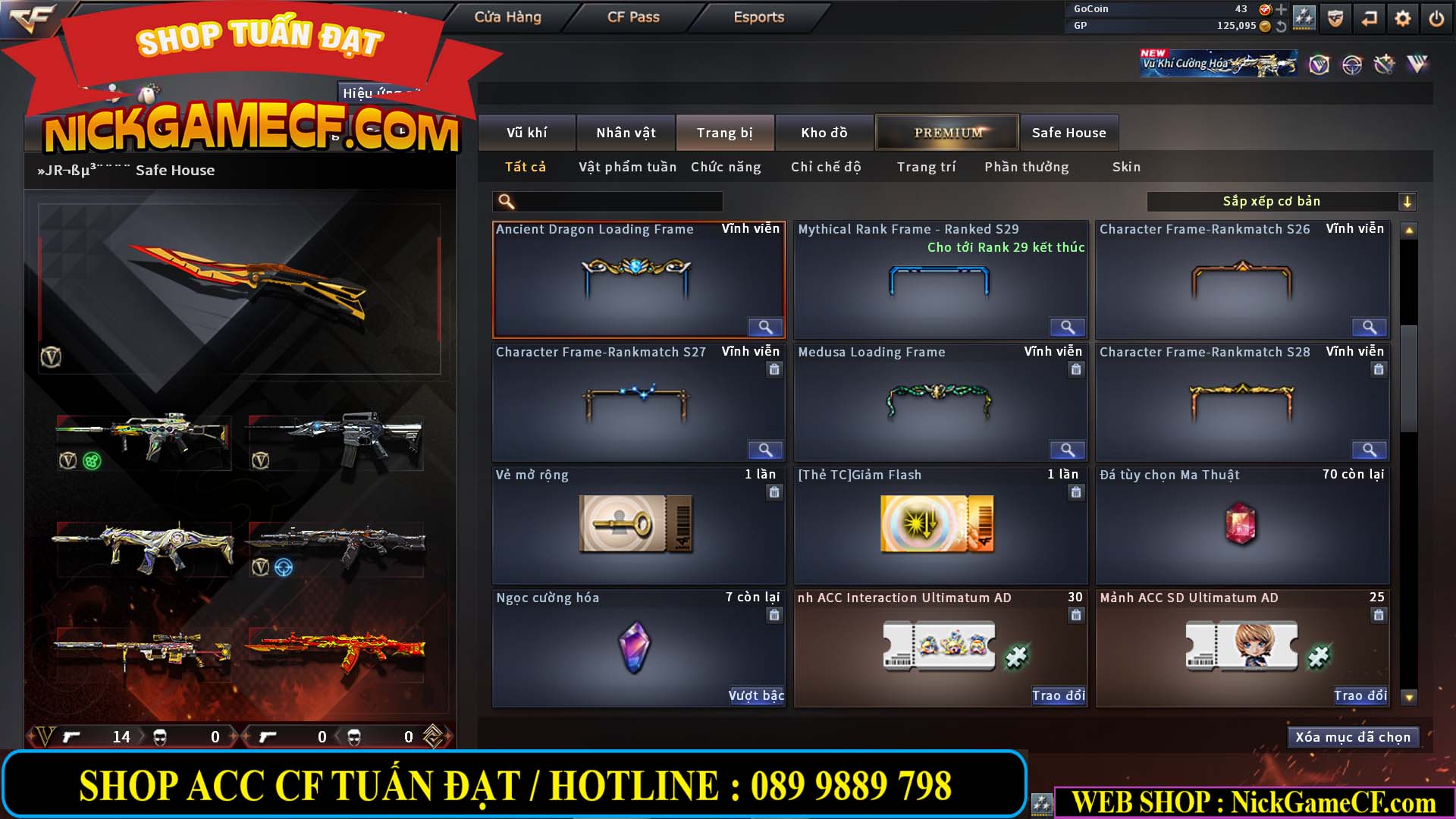 MÃ CF14000 - GIÁ : 3150K - C4 - ZOM SIÊU XINH - VIP4