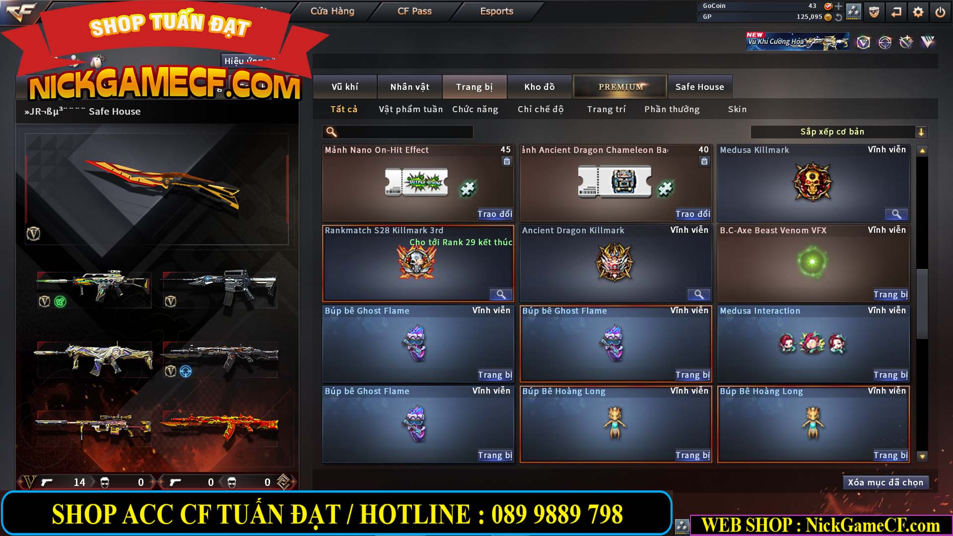 MÃ CF14000 - GIÁ : 3150K - C4 - ZOM SIÊU XINH - VIP4