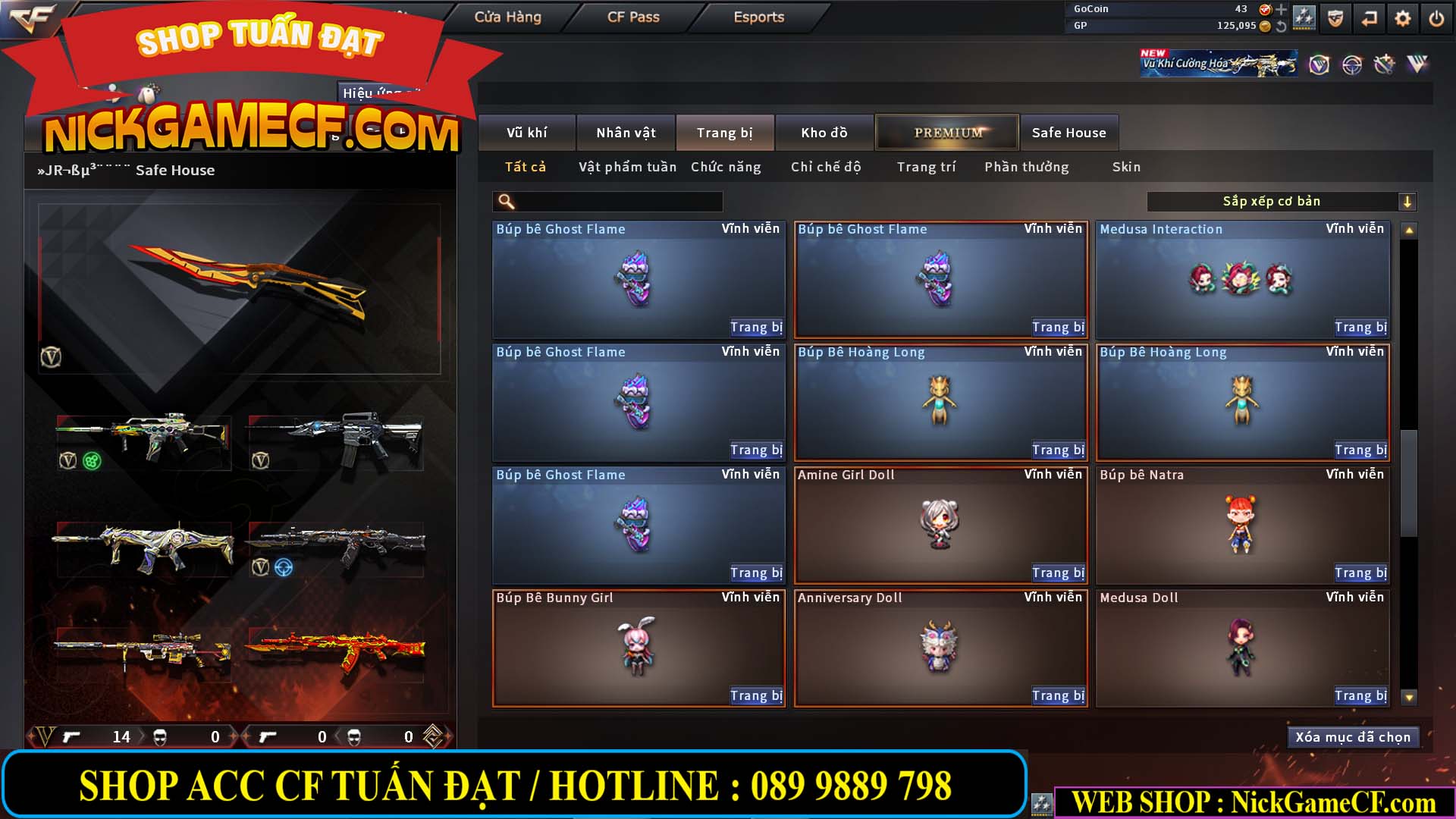 MÃ CF14000 - GIÁ : 3150K - C4 - ZOM SIÊU XINH - VIP4
