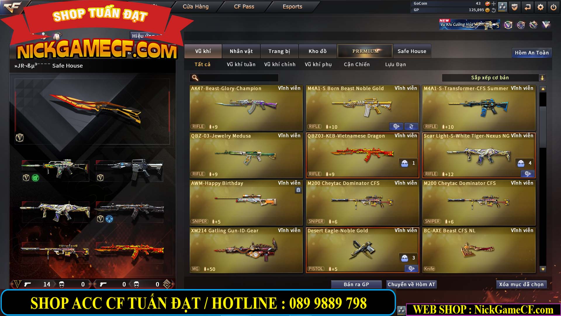 MÃ CF14000 - GIÁ : 3150K - C4 - ZOM SIÊU XINH - VIP4